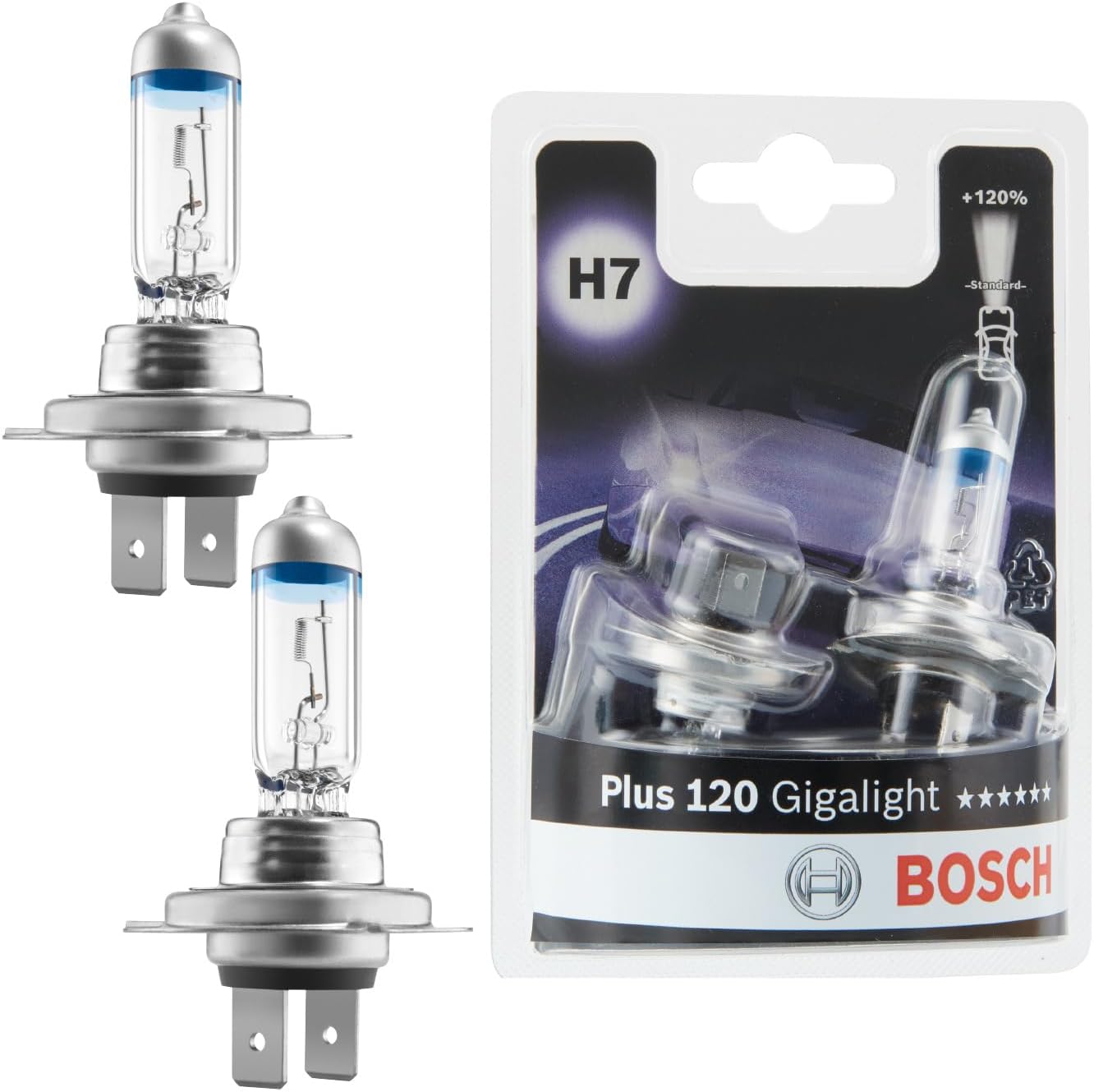 Thumbnail 2 de Bosch H7 Plus 50 Ampoule de Phare Halogène 12 V 55 W – Lot de 2
