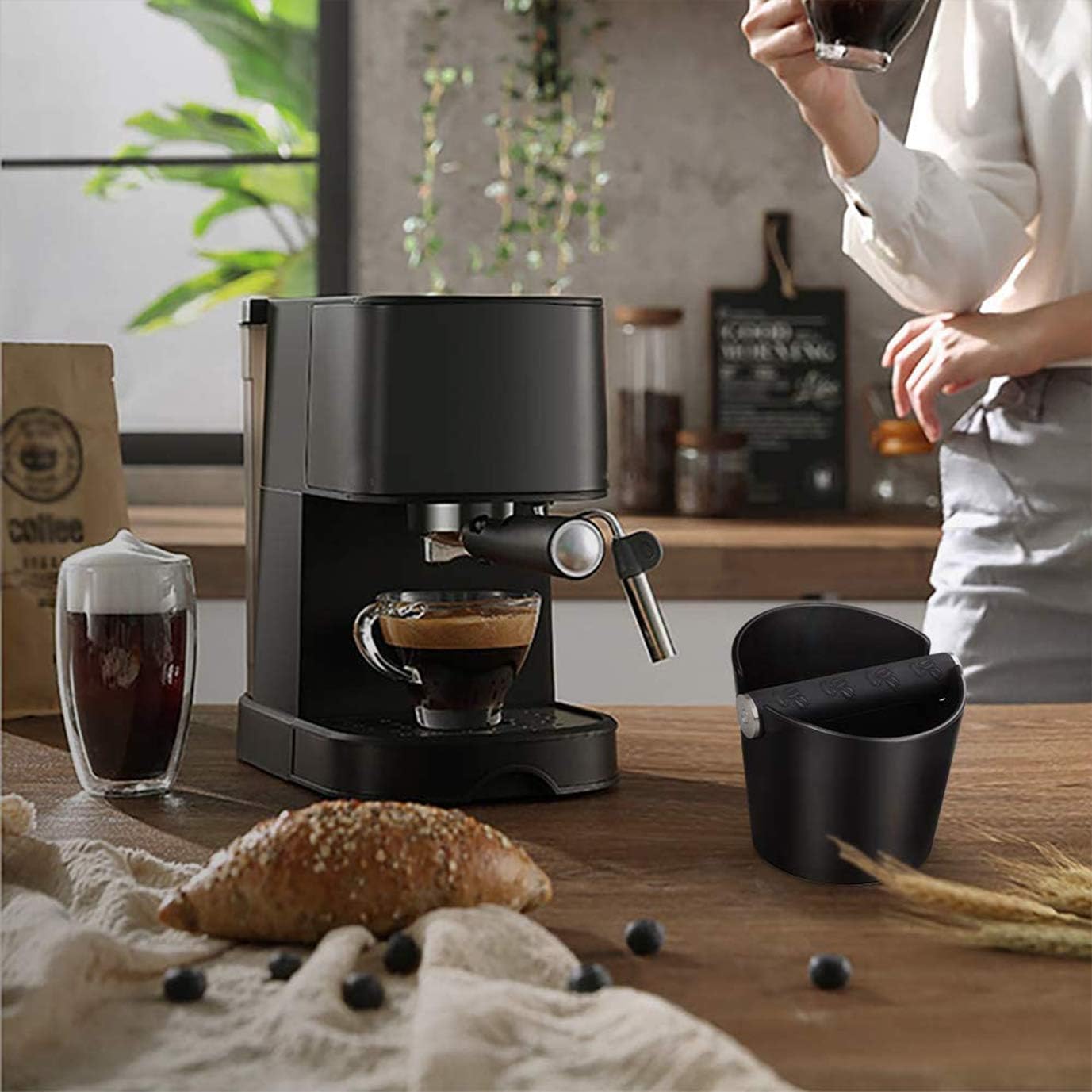 Detalle de Ideal Swan Barista Style Knock Box 4.8in