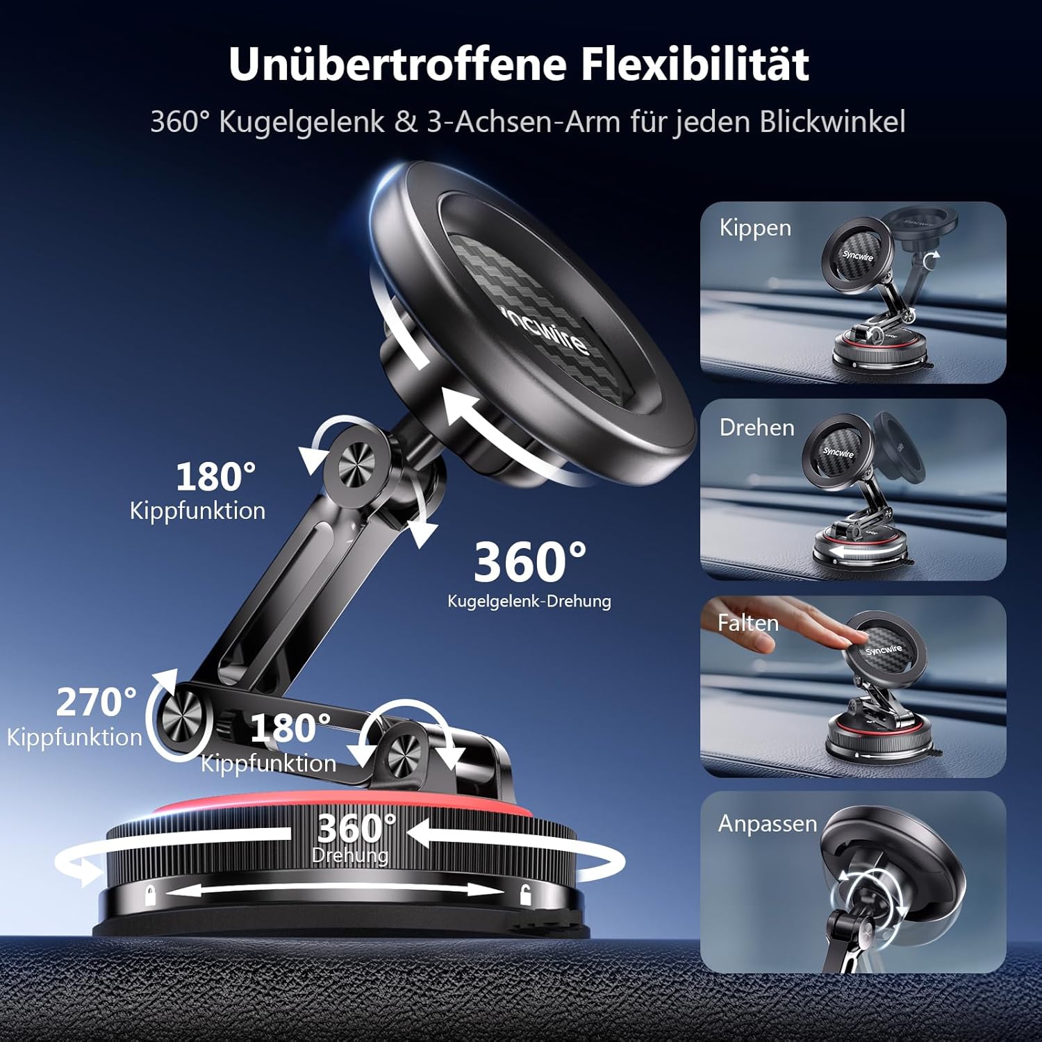 Detalle 1 de SYNCWIRE Magnetische Handyhalterung 360°