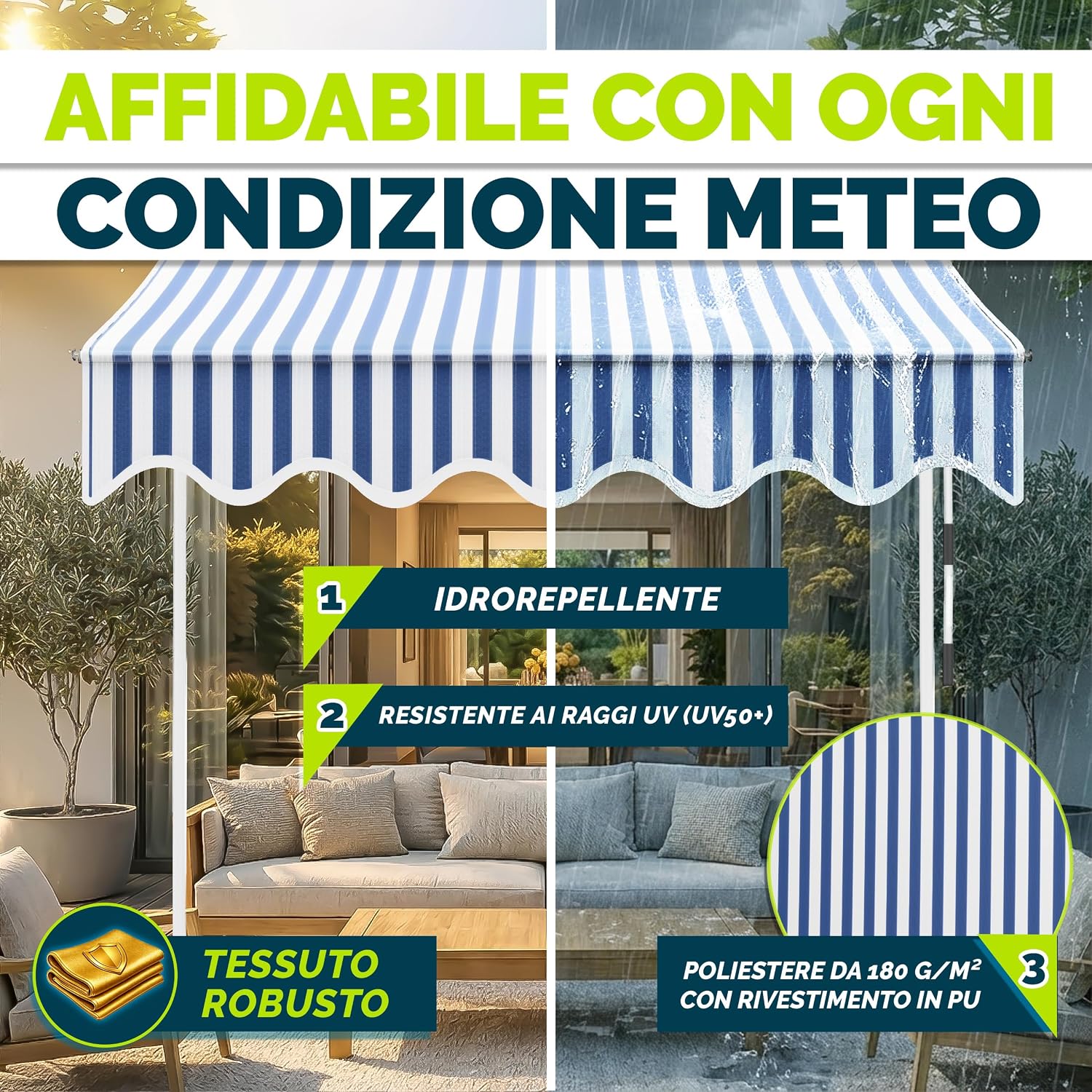 Detalle 2 de Tillvex Tenda da Sole a Bracci 150cm