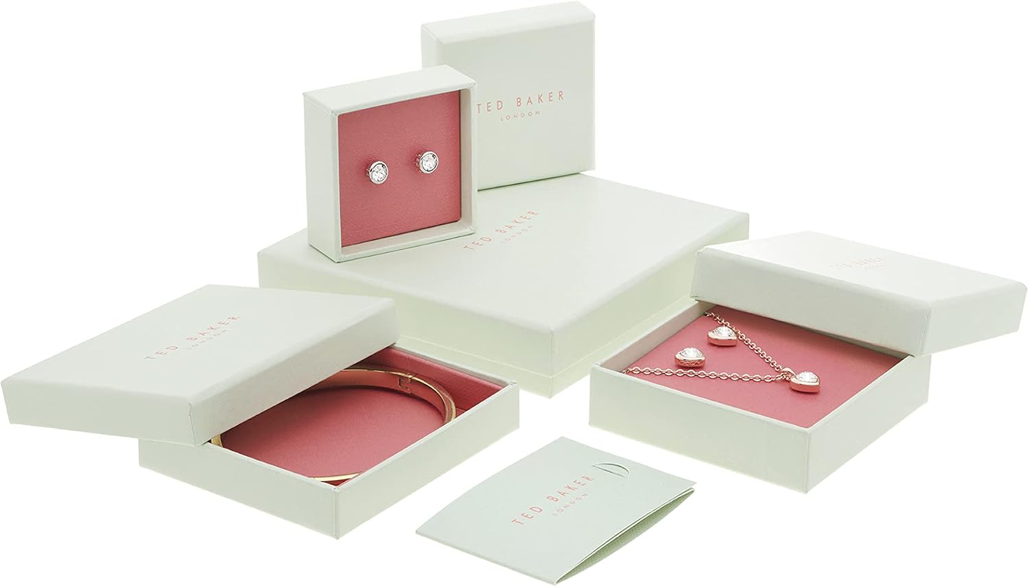Thumbnail 5 de Ted Baker Hannela Crystal Heart Necklace 42-47cm