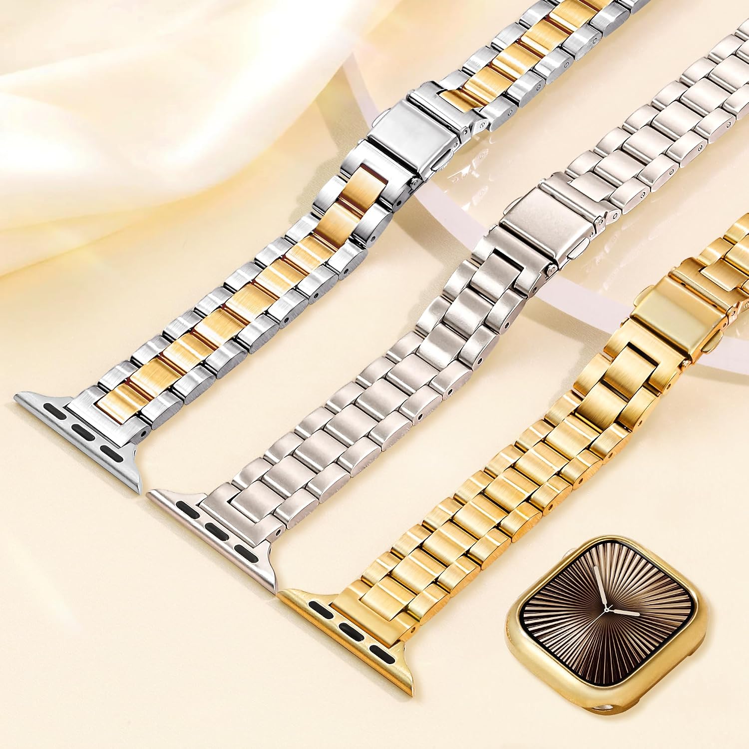 Thumbnail 4 de Slim metal Apple Watch strap 14mm