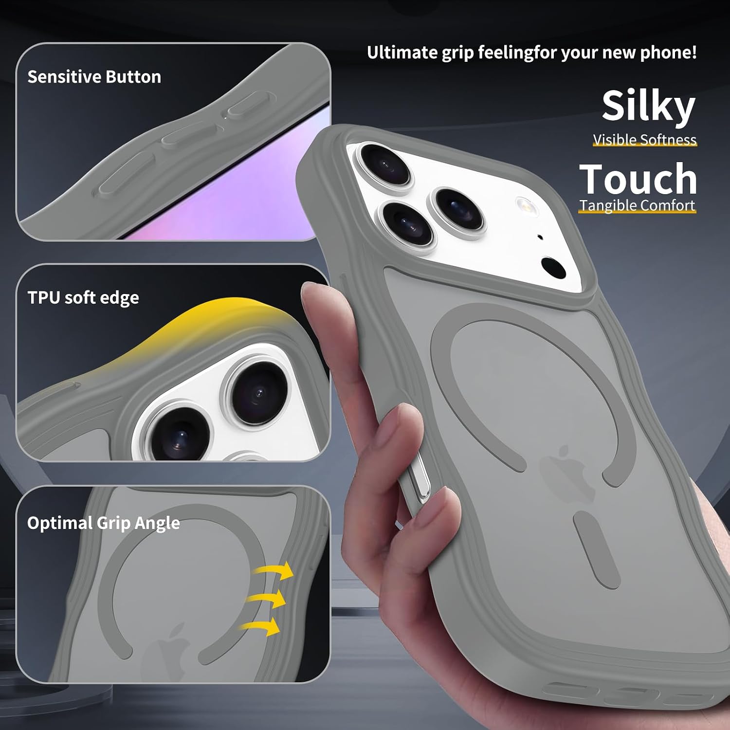 Detalle 2 de TSKVT Magnetic Phone Case for iPhone 18 Pro