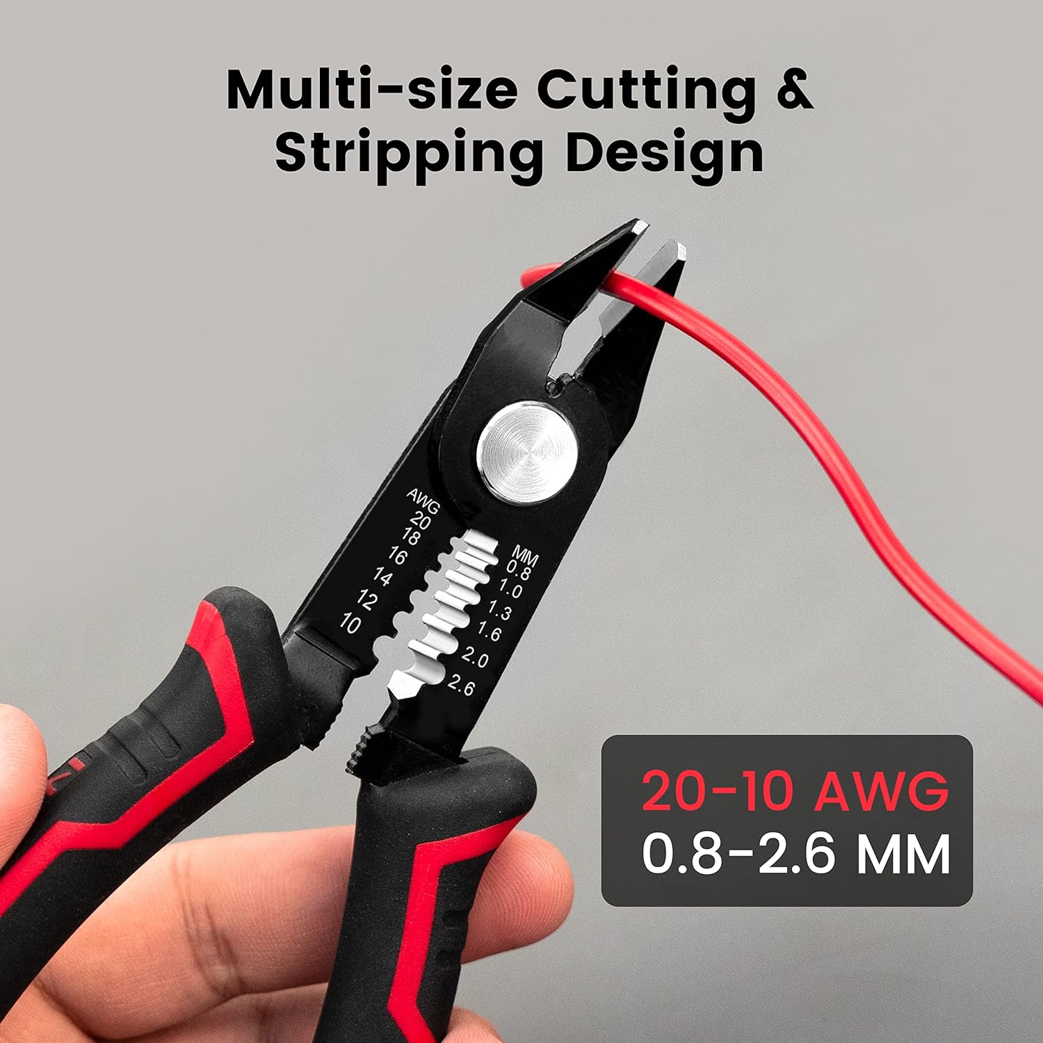 Thumbnail 3 de KAIWEETS Wire Cutter 5.0 inch – 2-in-1 side cutter for 10–20 AWG stranded wire
