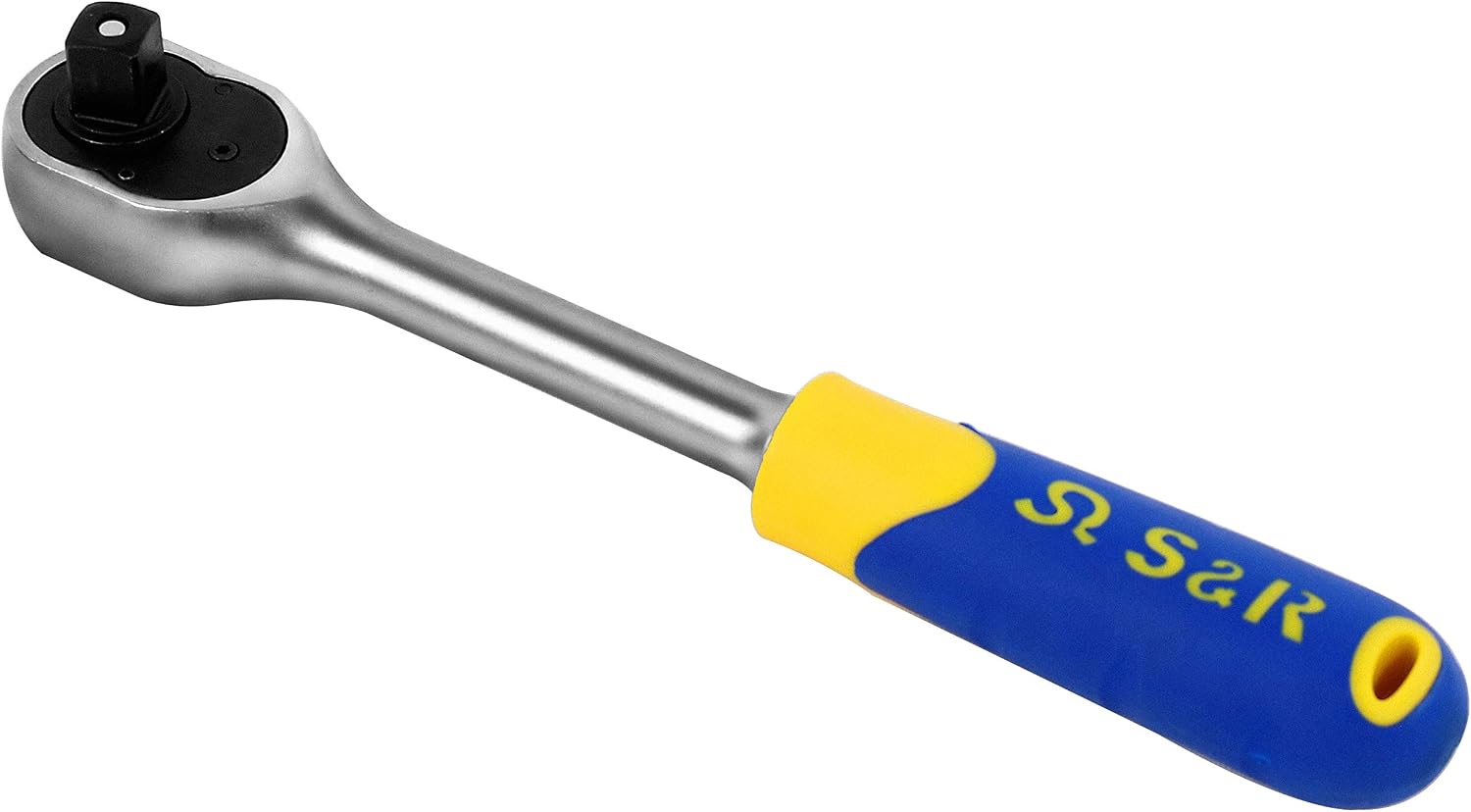 Detalle de S&R Cricchetto Reversibile Professionale 1/2" in Acciaio al Cromo Vanadio, 25 cm, 45 Denti