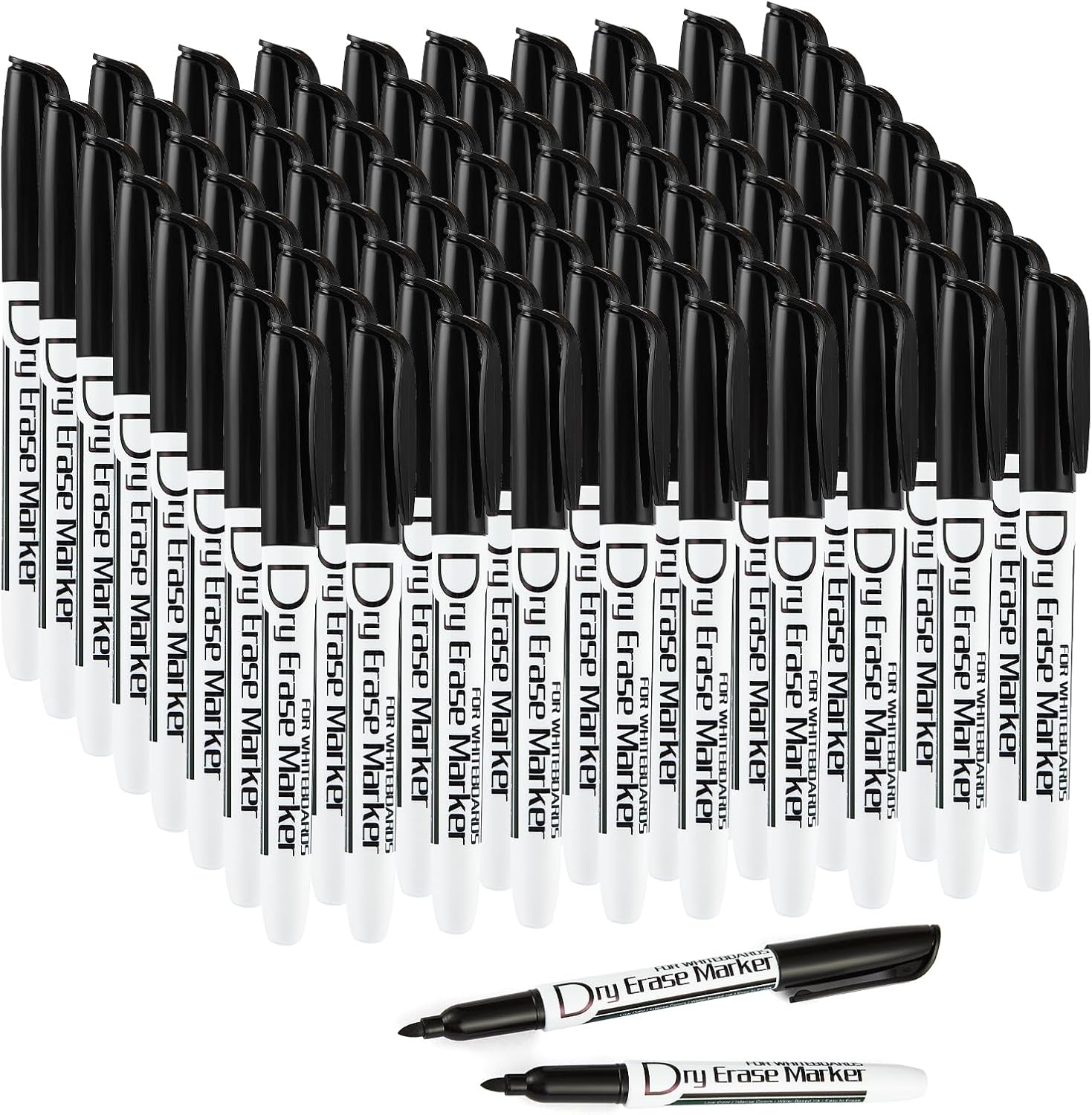 Detalle de Volcanics Black Dry Erase Markers 80-pack ๐