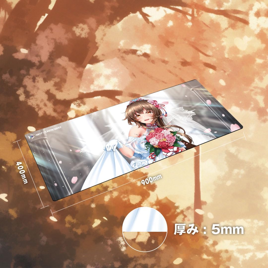 Detalle de NEXTコントローラー 桜ころみんモデル ゲーミングマウスパッド XLサイズ クロス表面 900×400×5mm