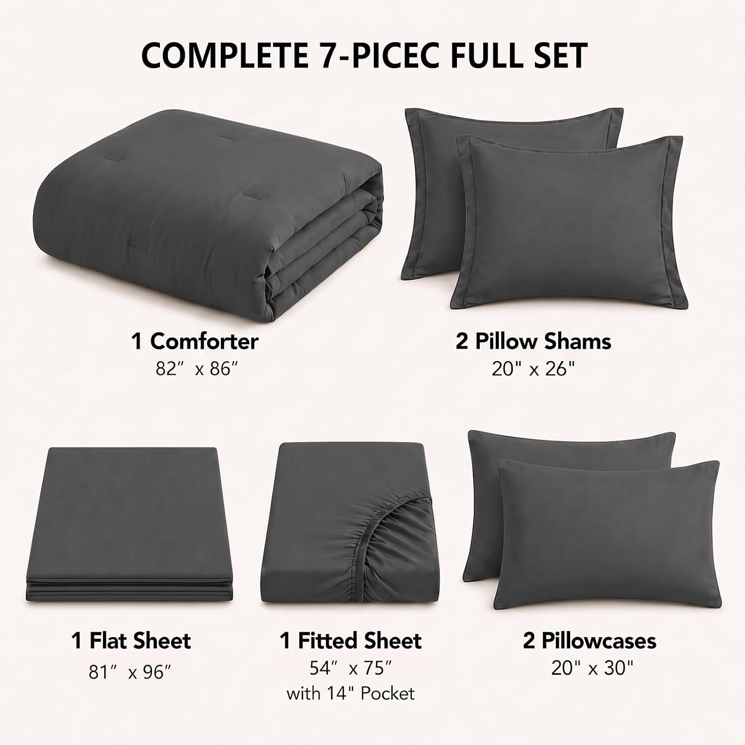 Thumbnail 1 de HIMEET Comforter Set, Full