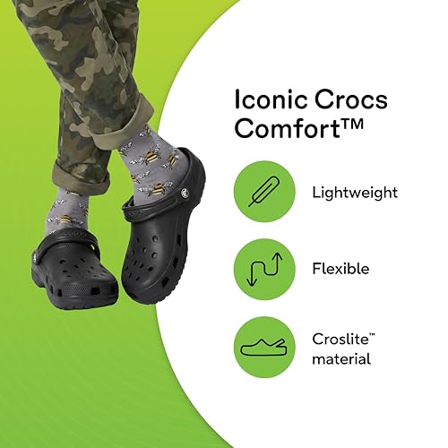 Thumbnail 8 de Crocs Unisex Classic Clogs in Black (UK 4 Men / UK 5 Women)