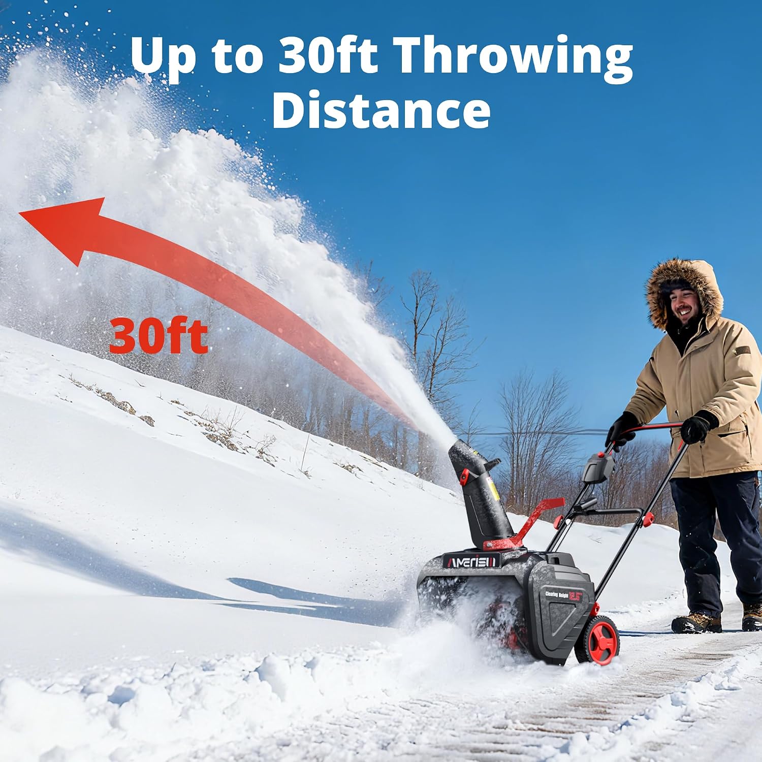 Detalle de AMERISUN 21-inch Snow Blower ⚙