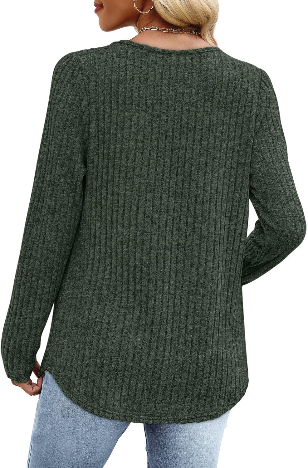 Thumbnail 4 de WIHOLL V-Neck Lightweight Tunic Top for Women