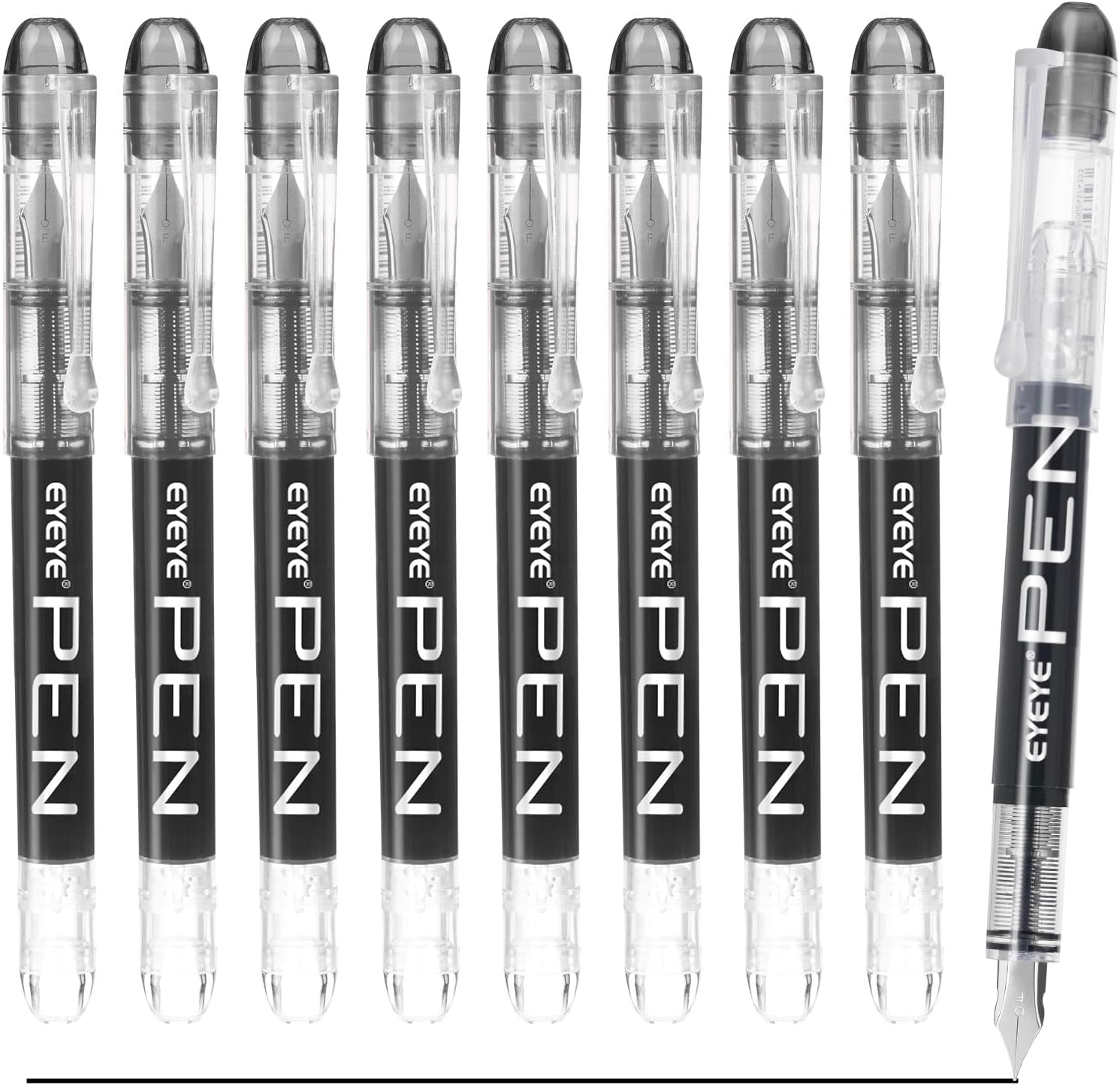 Detalle de EYEYE Disposable Fountain Pens, 9-Pack