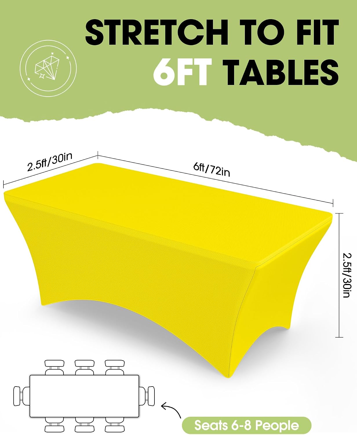 Detalle 2 de Pureegg Stretch Tablecloth 6ft