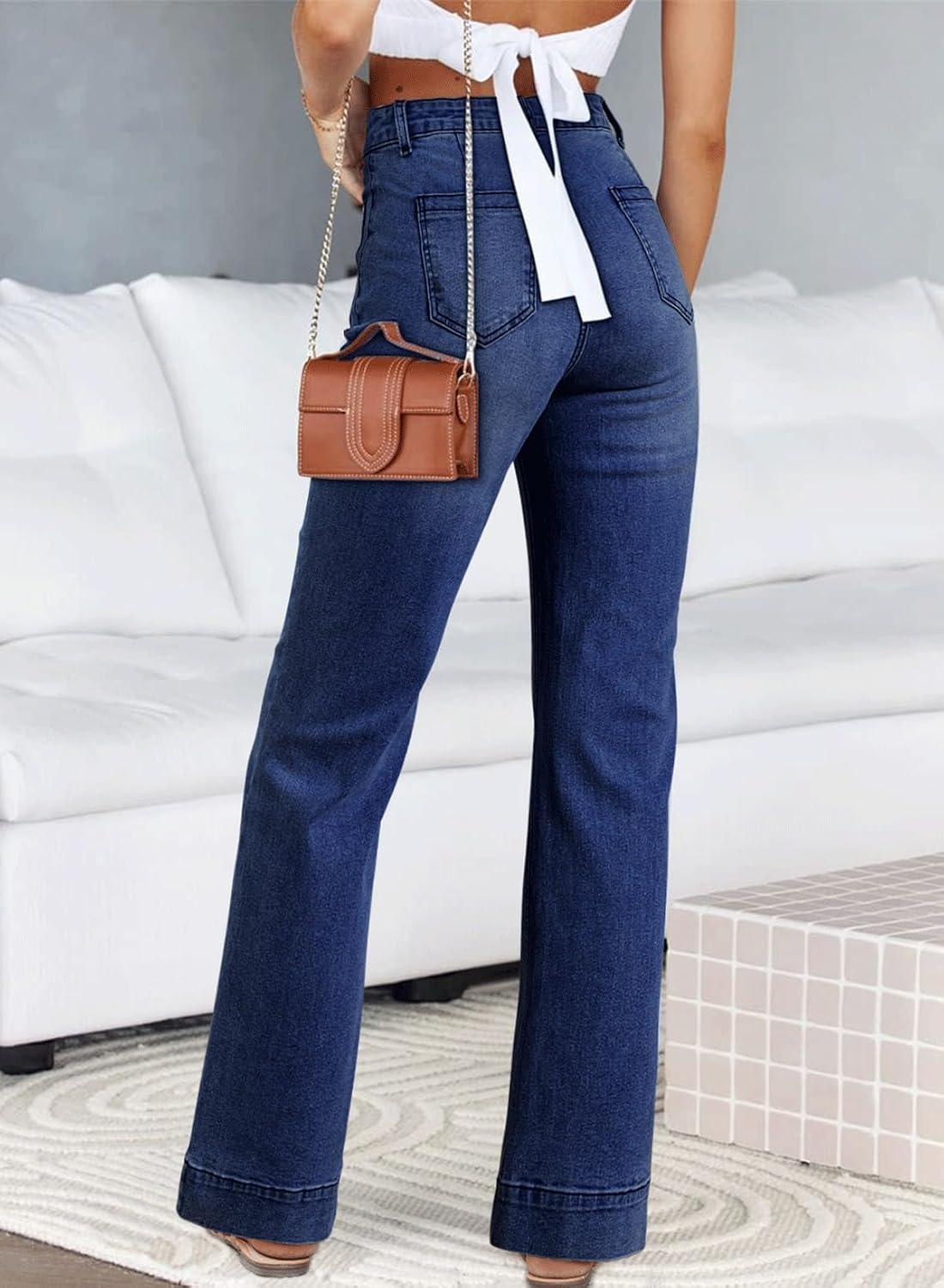 Detalle de Astylish Women's Jeans Cotton-Blend Denim