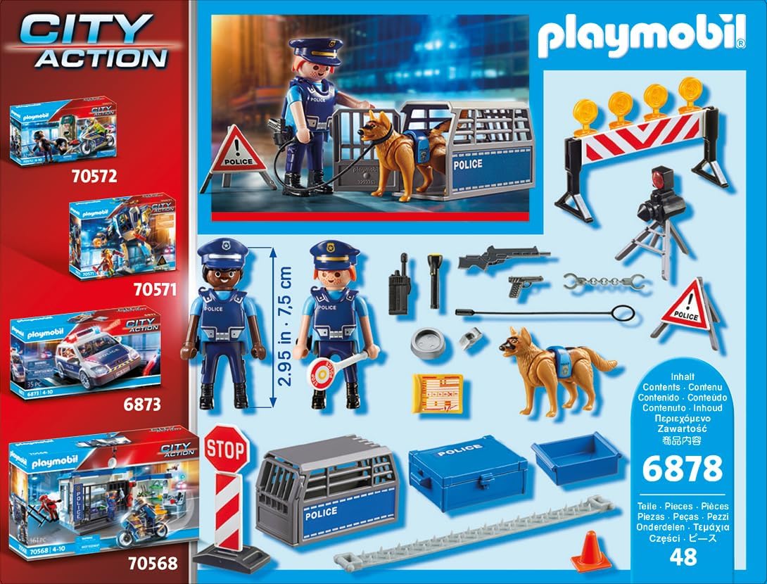 Thumbnail 5 de PLAYMOBIL City Action 6878: Control de Policía 🚓 diversión segura