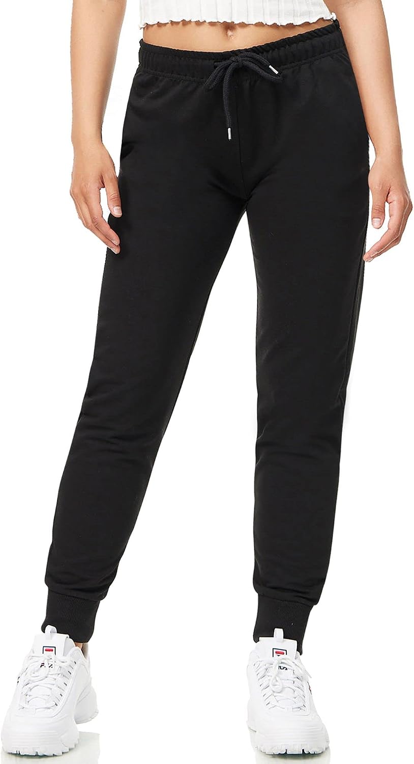 Detalle de ROSS CAMP Pantaloni Sportivi Donna Cotone - Comfort e stile per yoga, fitness e uso quotidiano