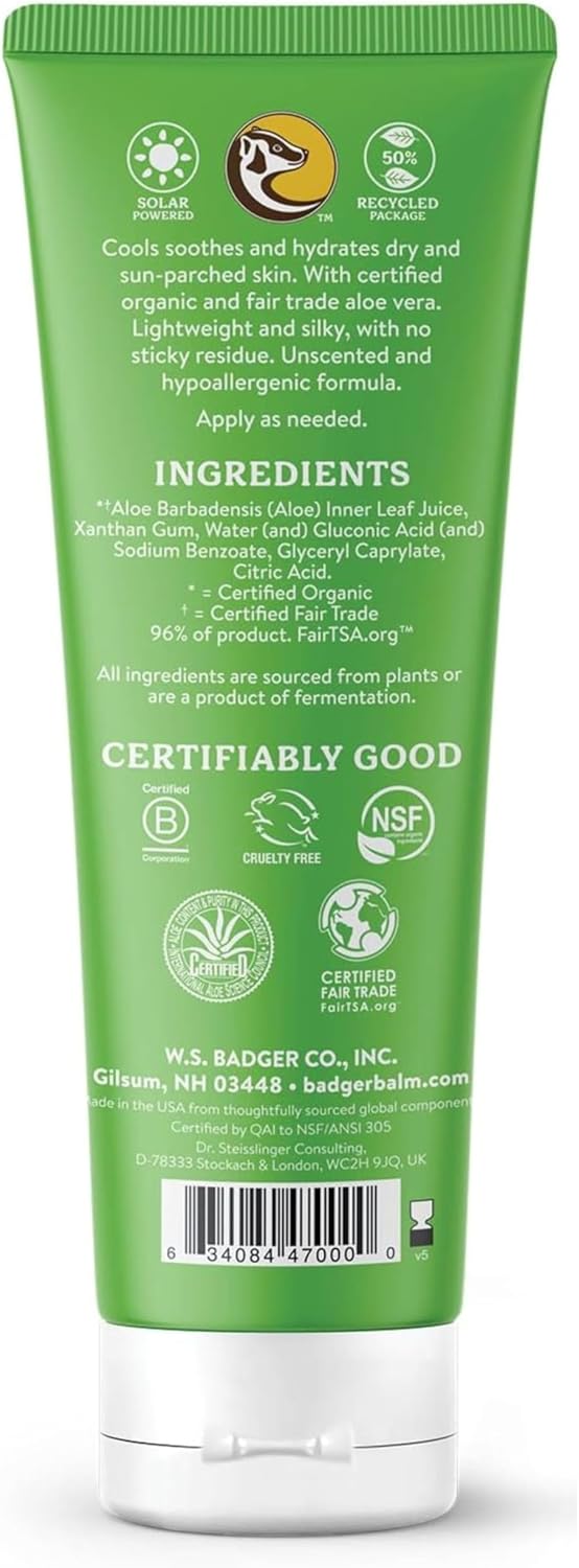 Detalle 2 de Badger Aloe Vera Gel | Cooling & Soothing 118 ml