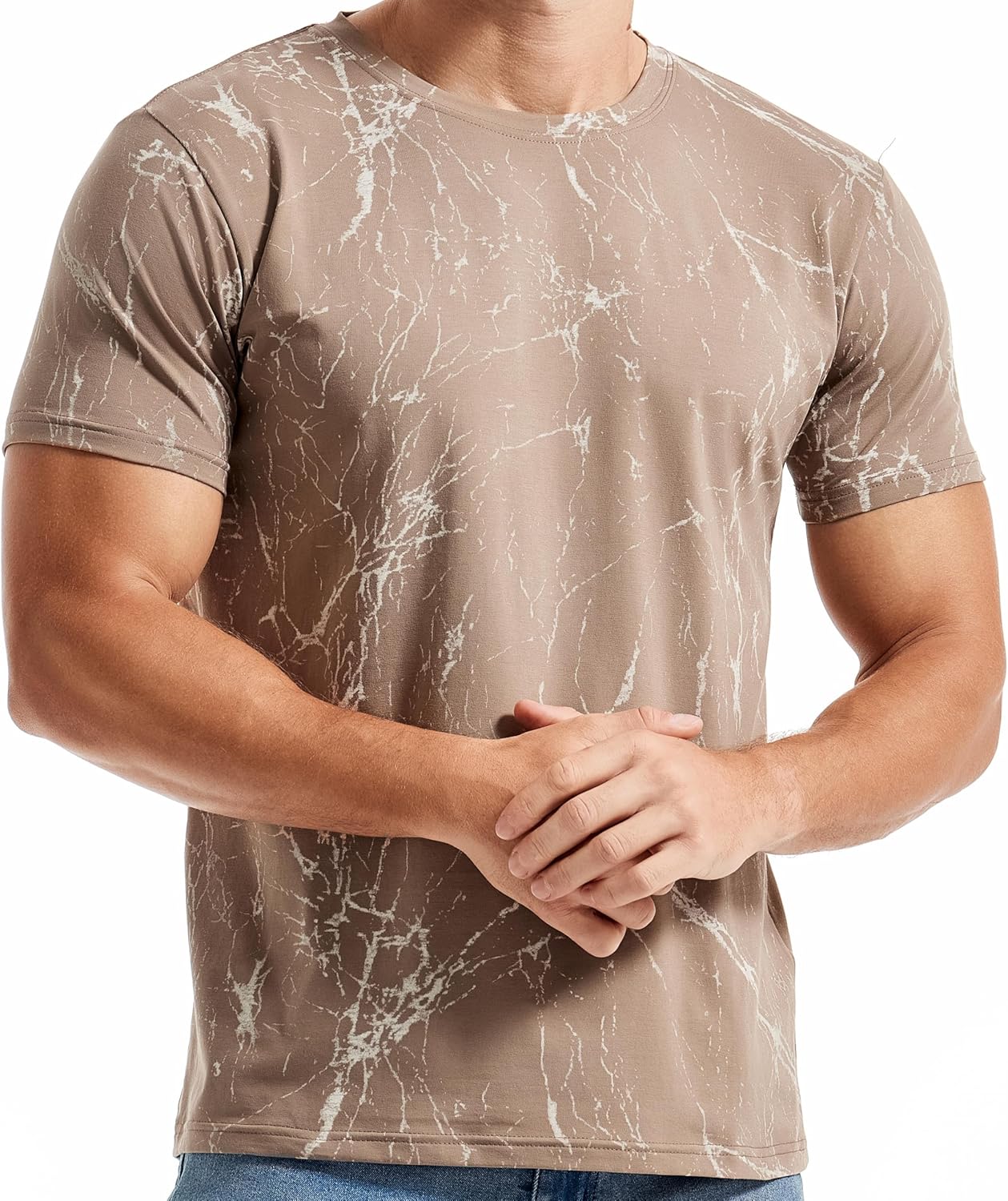 Thumbnail 6 de RONOMO Herren T-Shirt 95% Baumwolle, 5% Spandex – hautfreundlich, Mikroelastik & Street-Design