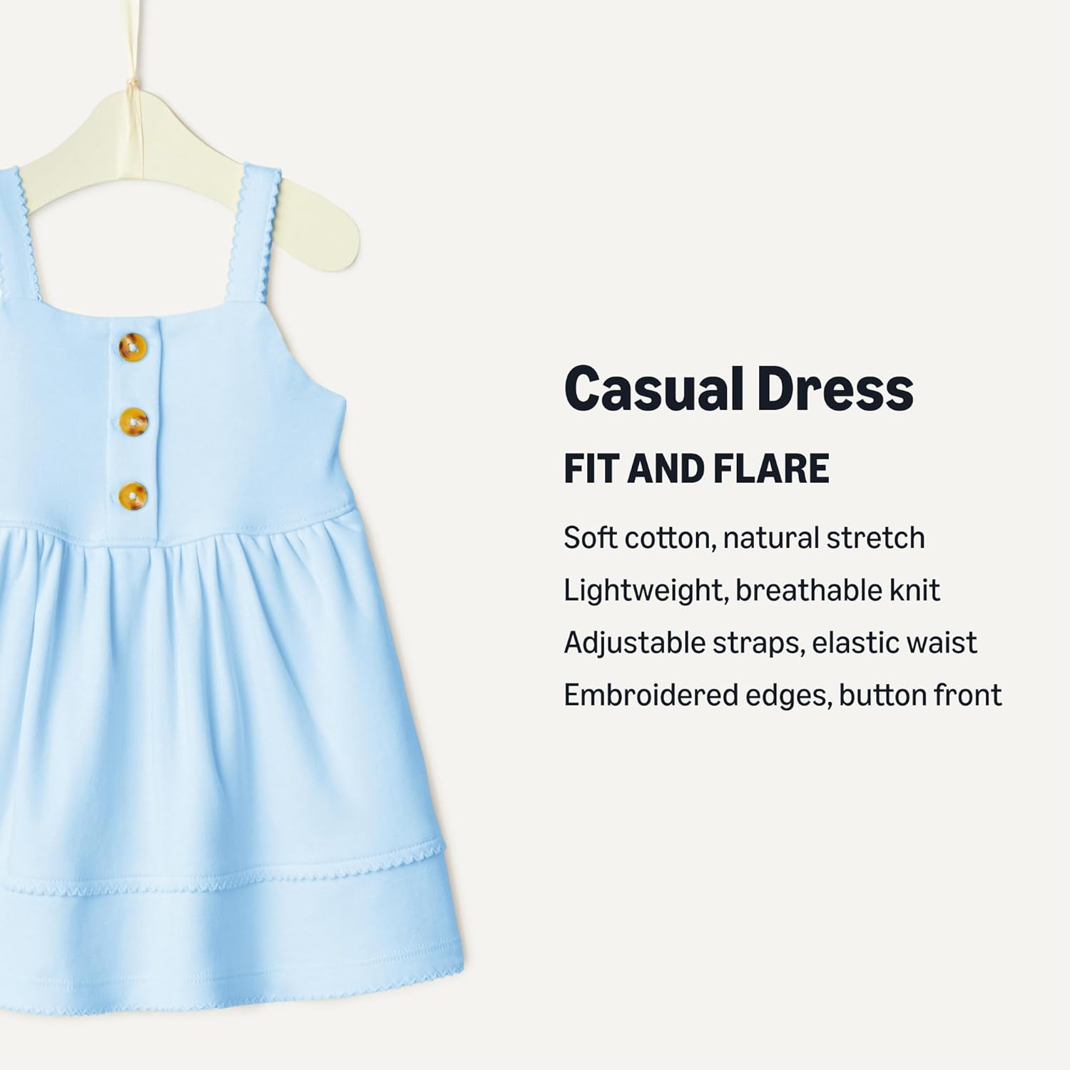 Thumbnail 2 de Amazon Essentials x Sofia Grainge Toddlers and Baby Girls’ 100% cotton fit-and-flare dress