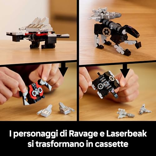 Detalle de LEGO Icons Transformers: Soundwave 10358 — Kit di modellismo da esposizione per adulti