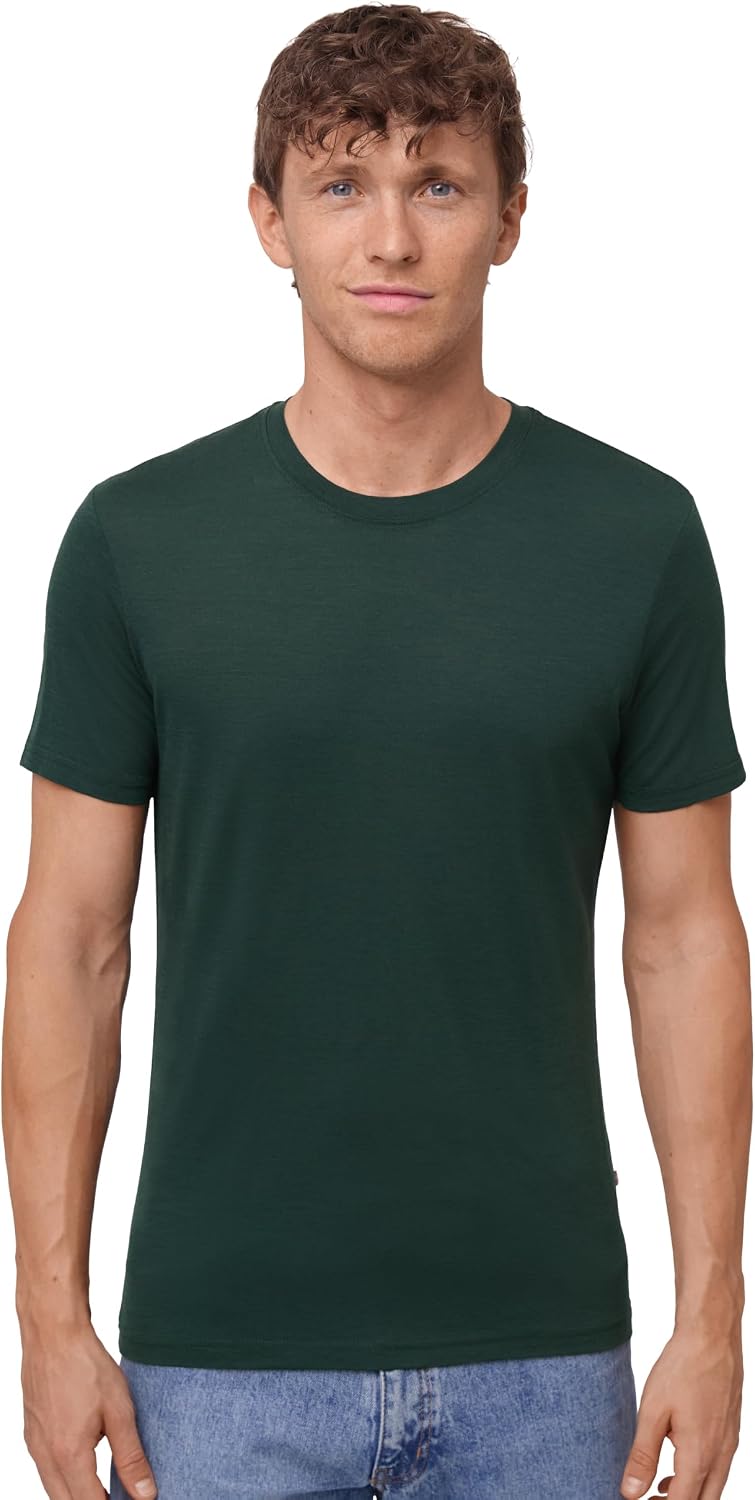 Thumbnail 6 de DANISH ENDURANCE T-shirt i 100 % merinoull för herr, avslappnad passform