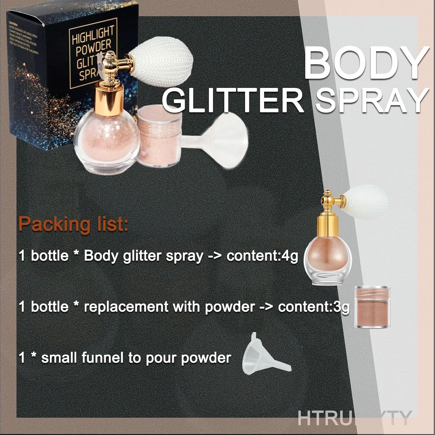 Thumbnail 4 de HTRUIYATY Glitter Spray Brillante para Fiestas