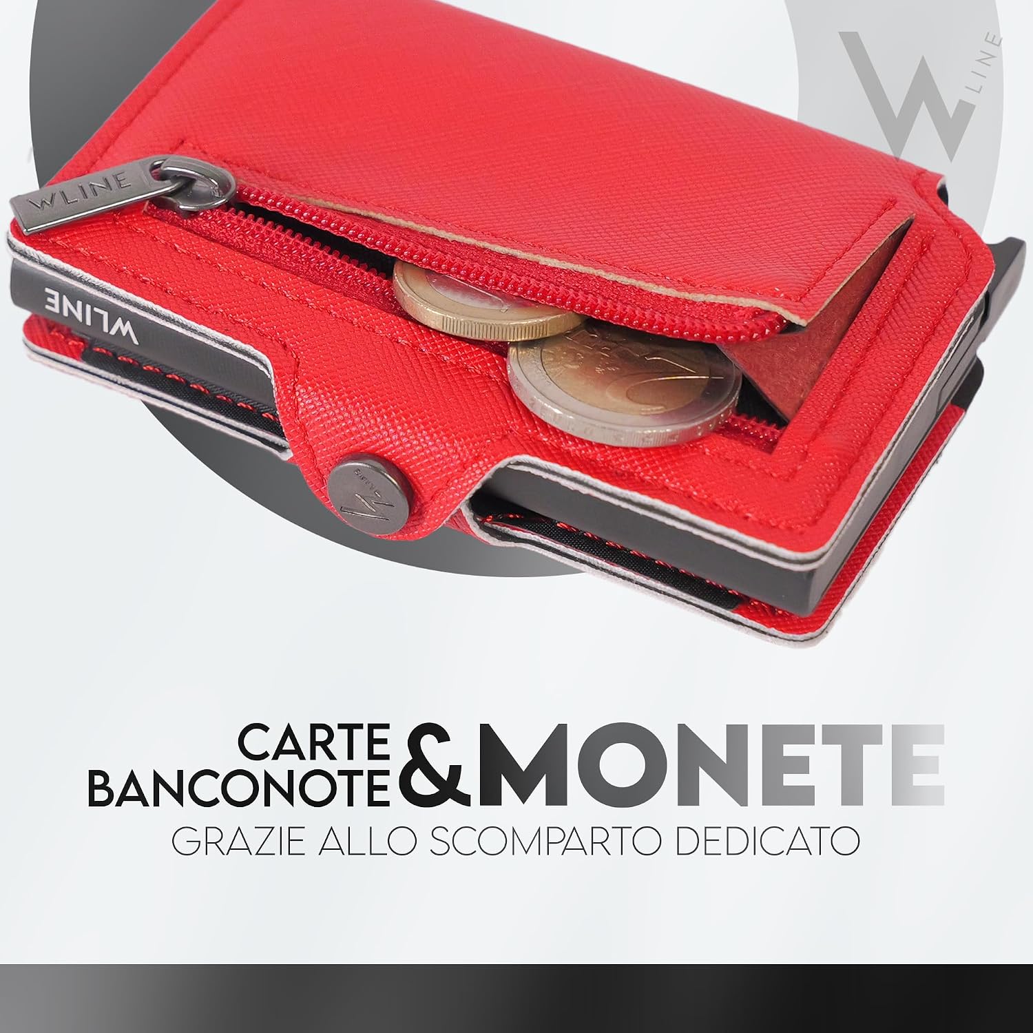 Detalle 2 de WLine Portafoglio Donna Piccolo con Zip 1,5 cm