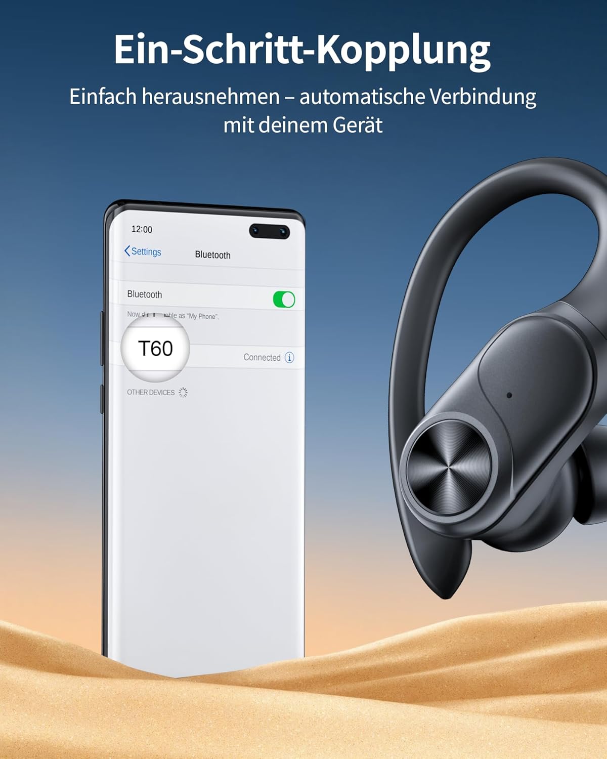 Thumbnail 4 de ECLVOX Sport 5.3 Kabellose Bluetooth Kopfhörer 80h