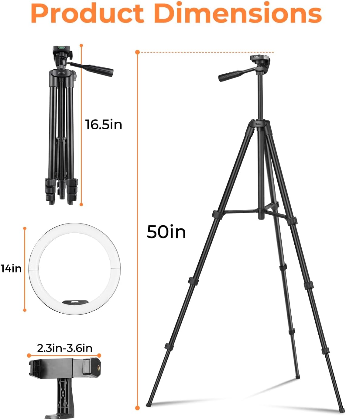 Detalle 2 de Sensyne 14" Ring Light with Tripod Stand