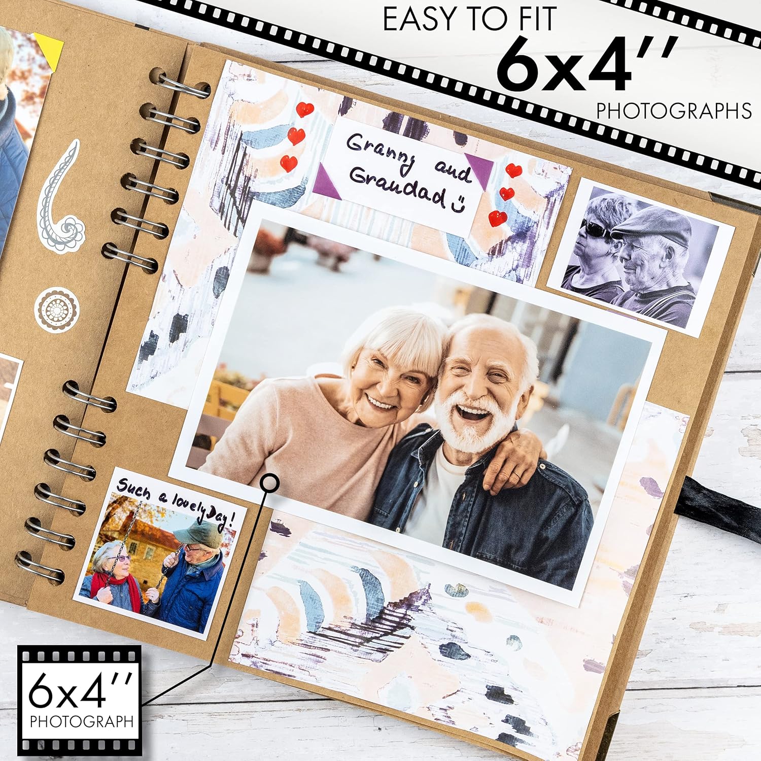 Detalle 2 de Bstorify scrapbook photo album, 21 x 21 cm