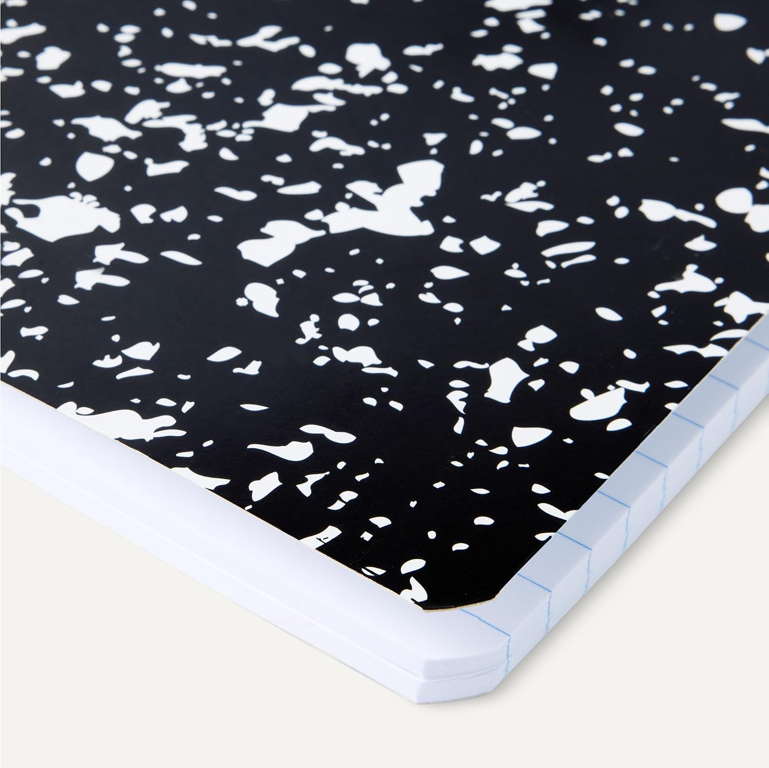 Thumbnail 2 de Amazon Basics 12-Pack Wide-Ruled Composition Notebooks, Marble Black, 100 Sheets Each (9.75 x 7.5 inches)