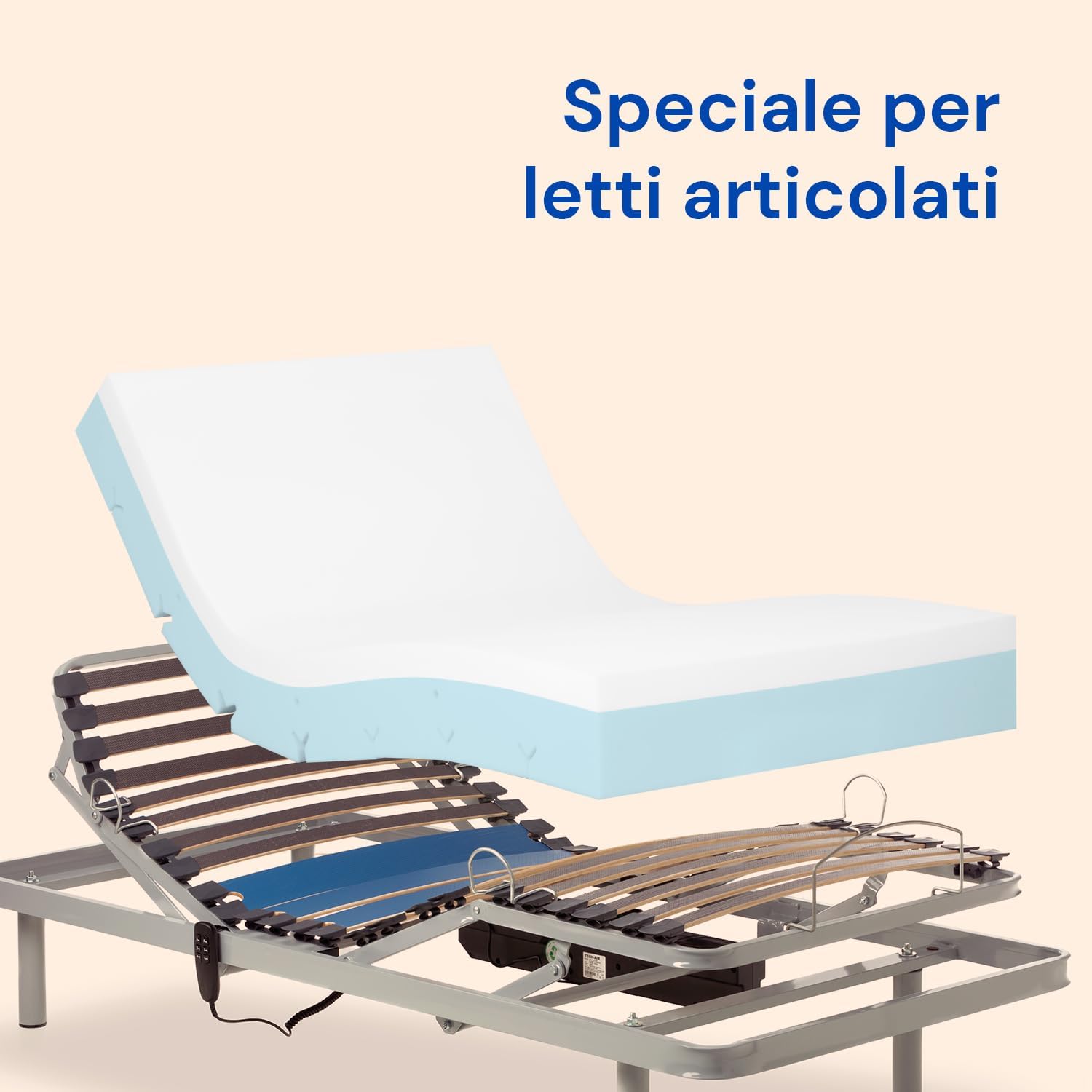 Detalle de Geriafy Materasso singolo 105x200 in Memory Foam: comfort dallo memory foam con cotone fresco