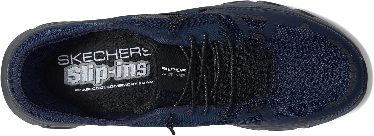 Thumbnail 2 de Skechers Glide-step ProSneaker för herr – mesh, bungee-snörning och luftkylt minnesskum