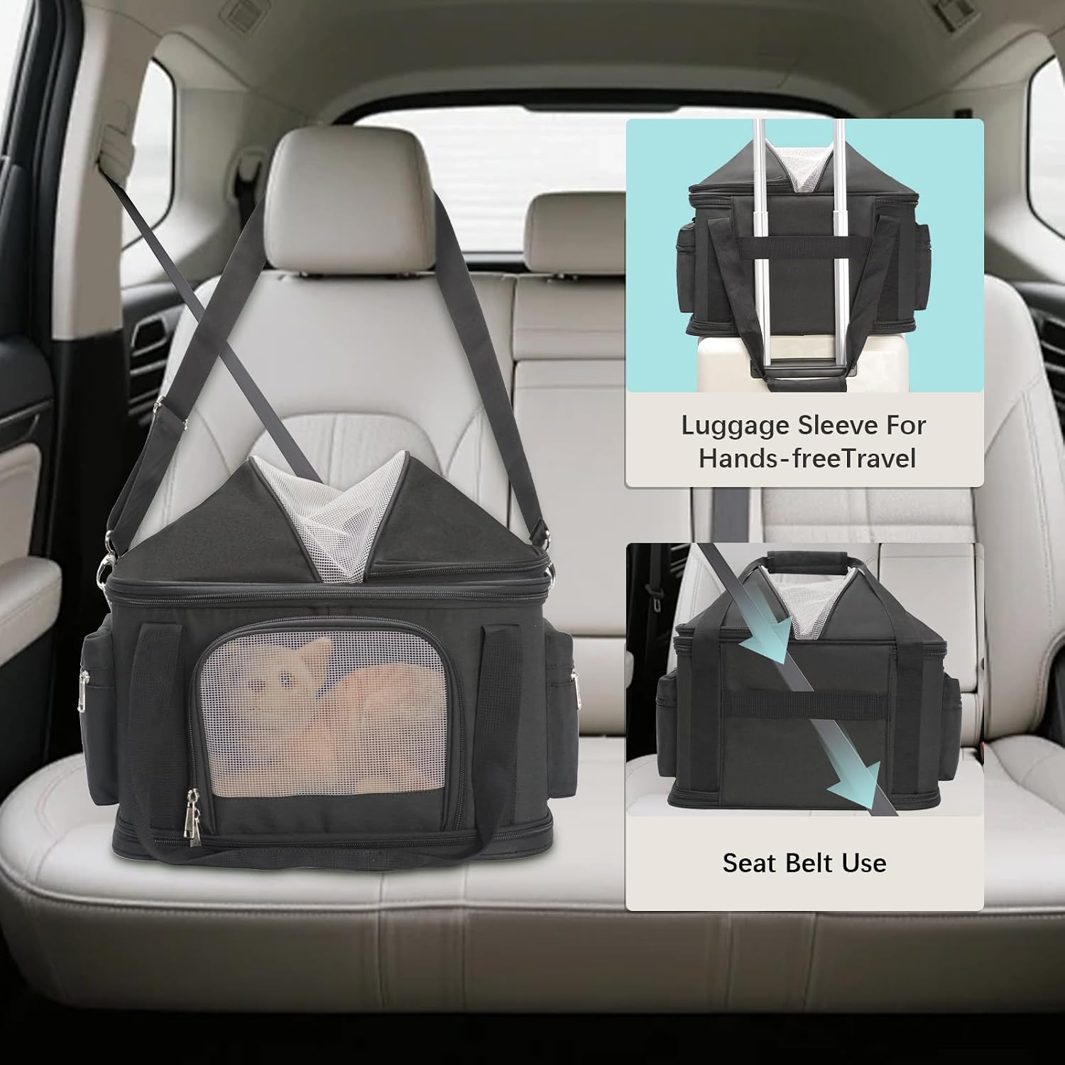 Detalle 2 de Expandable Pet Carrier, 16.2 x 11.4 x 13 in.