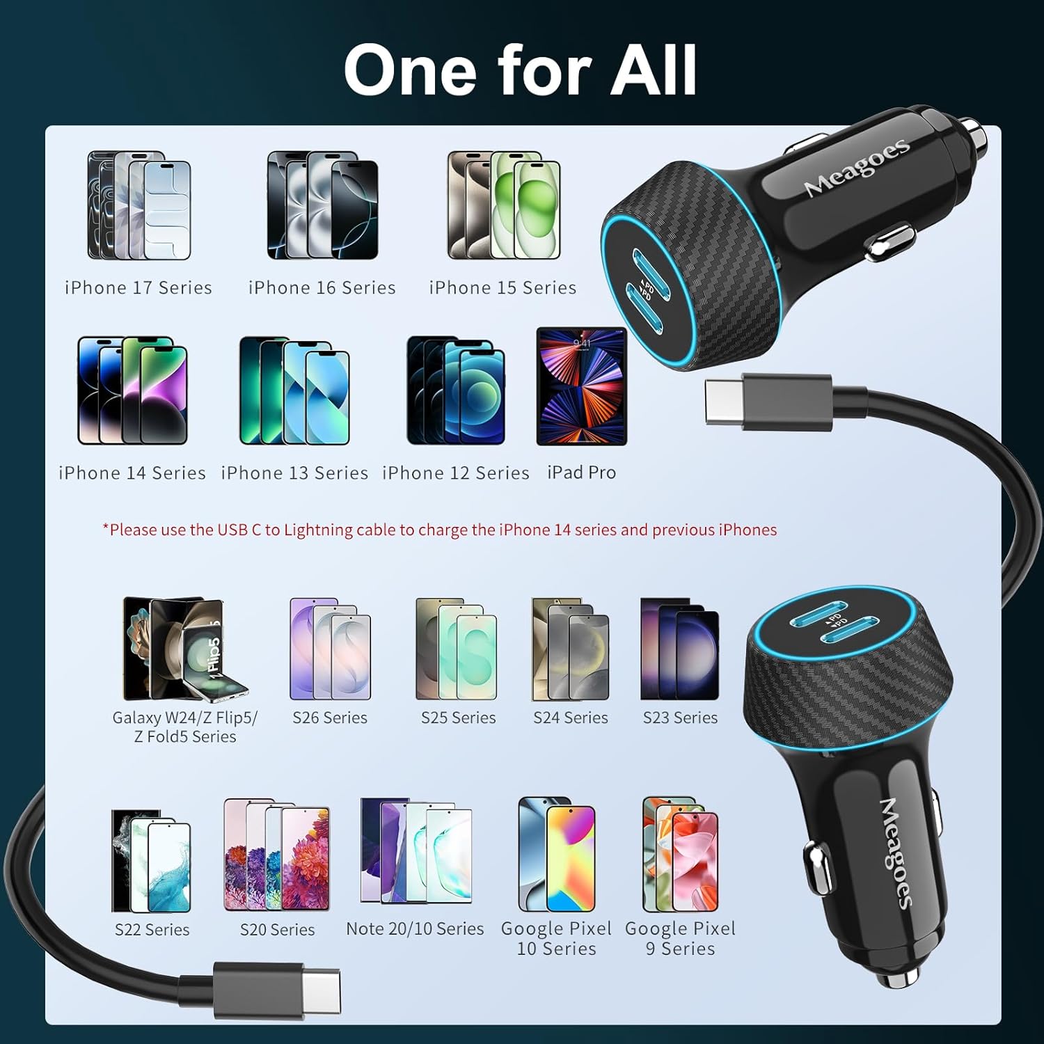 Thumbnail 6 de 90W USB C Car Charger 2-Pack with Dual PD Ports