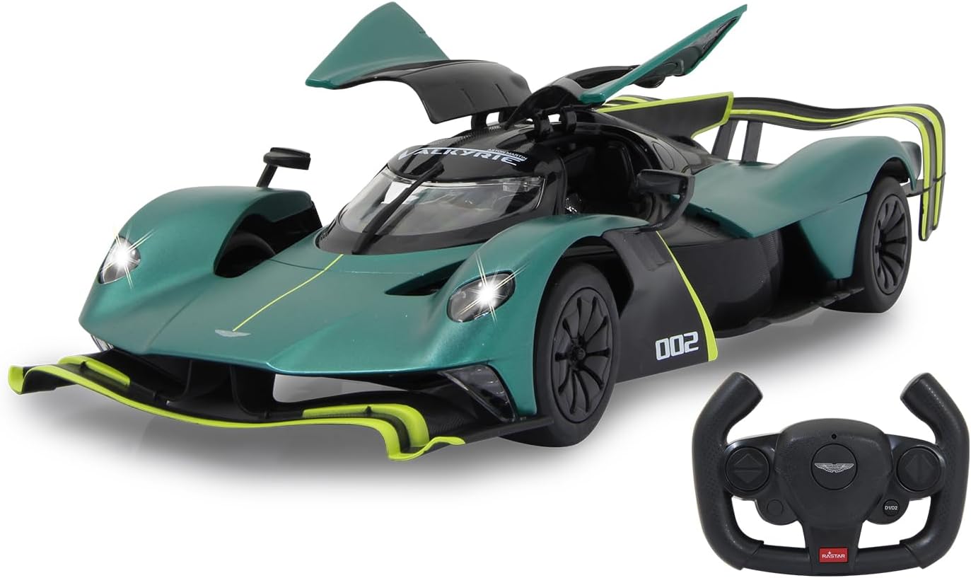 Detalle de JAMARA Aston Martin Valkyrie AMR Pro 1:14 – ciemnozielony samochód RC z LED