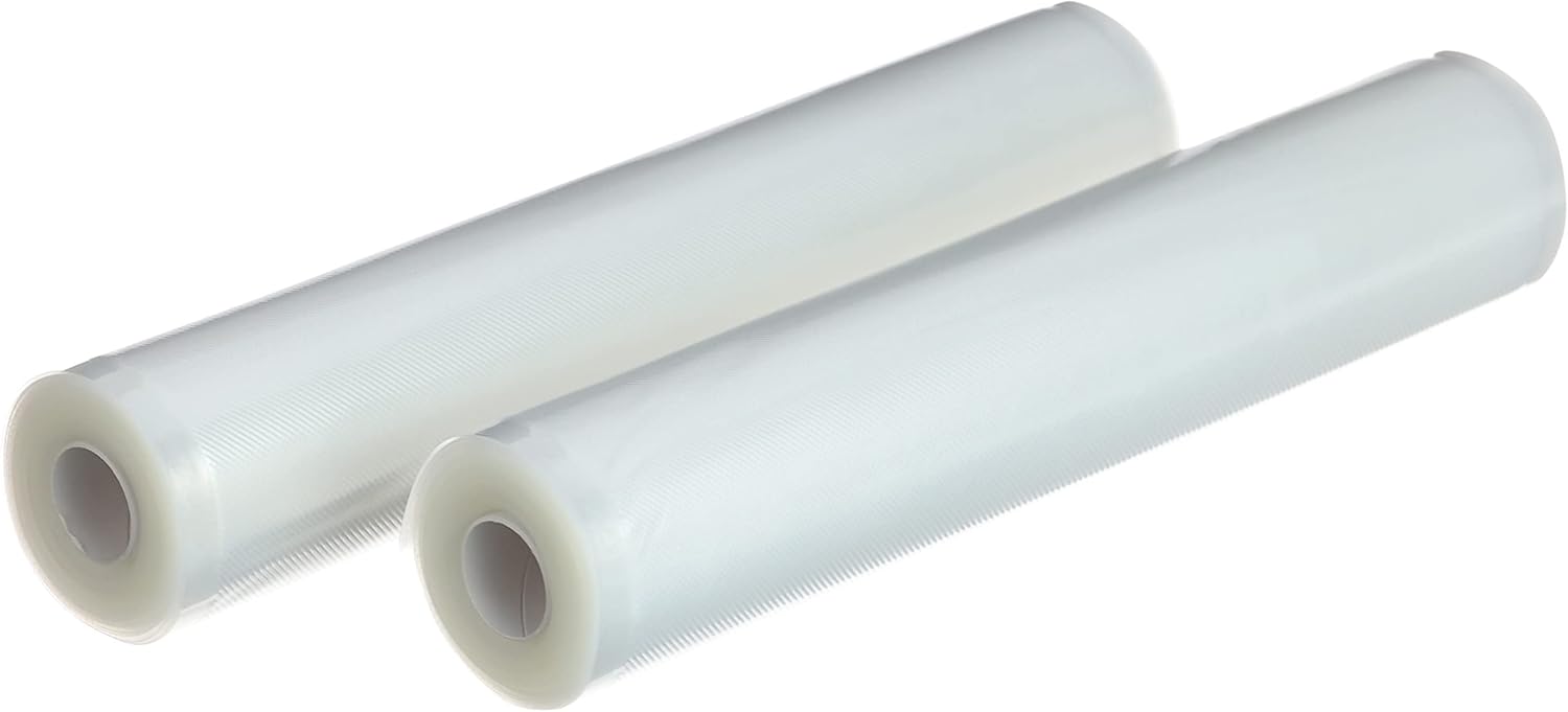 Detalle de Amazon Basics Rotoli sottovuoto per alimenti – 2 rotoli da 30 cm x 600 cm, riutilizzabili