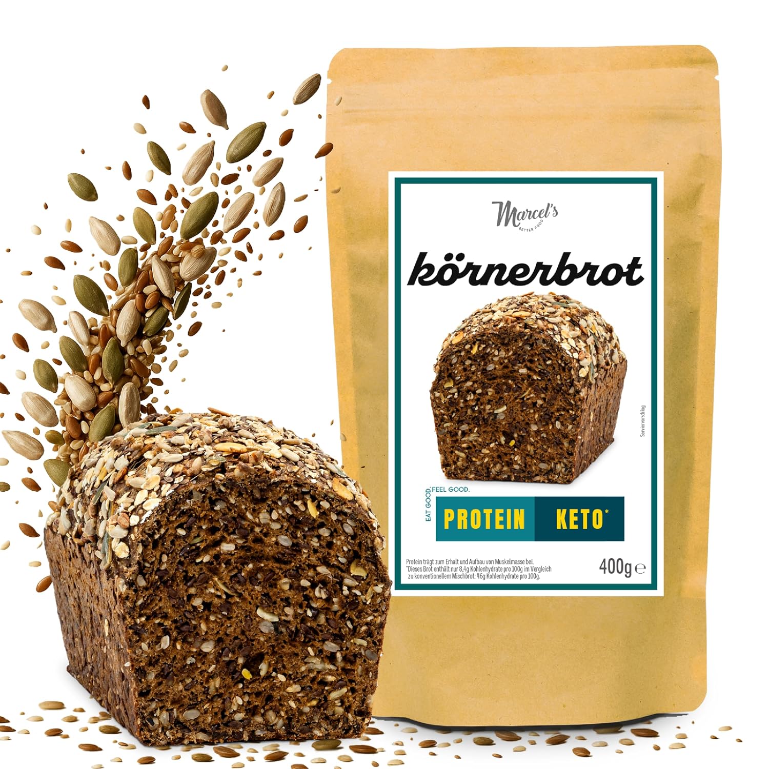 Keto Brot Marcel’s Saftiges Körnerbrot 1200 g