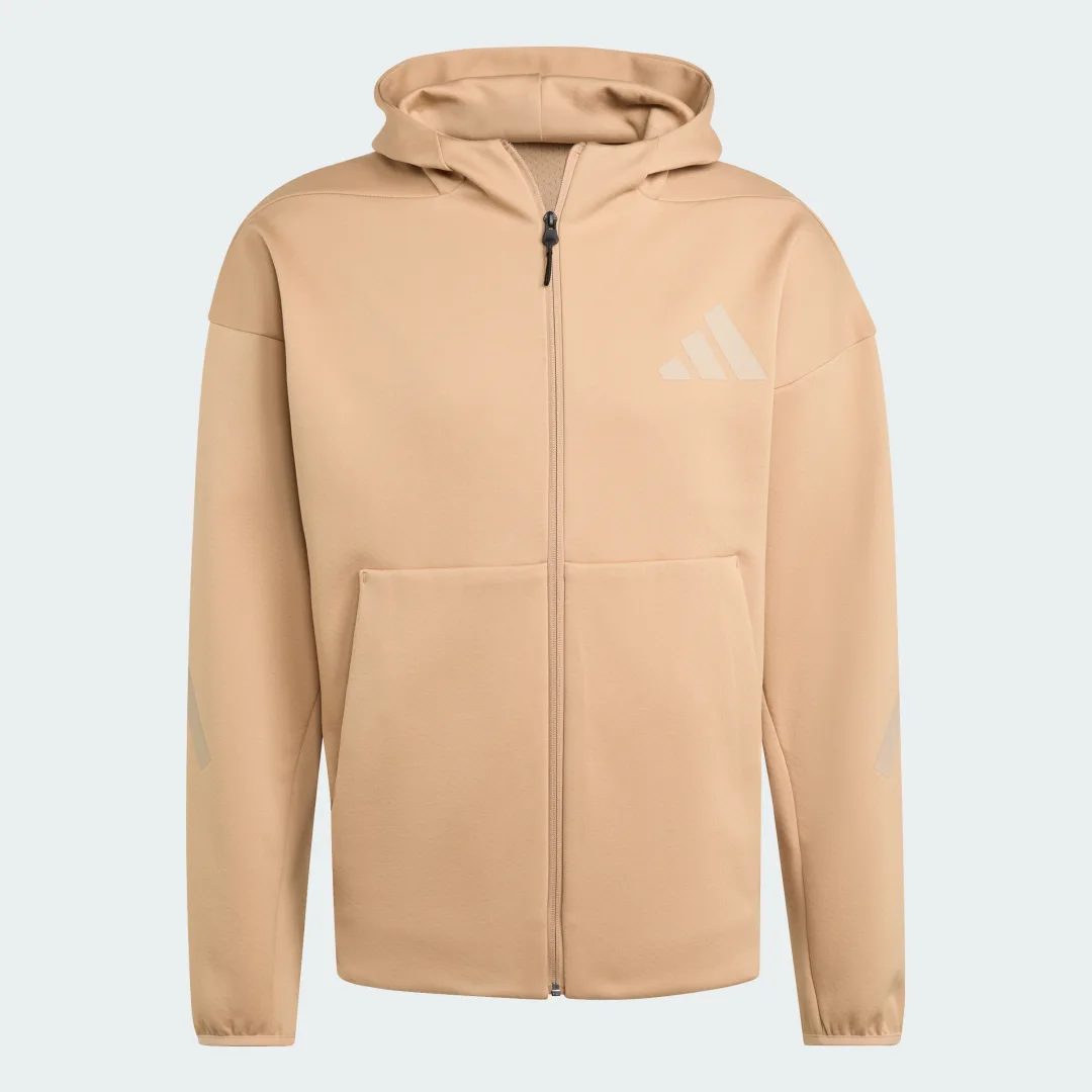 Detalle de Chaqueta con capucha adidas Z.N.E. New — color Marrón
