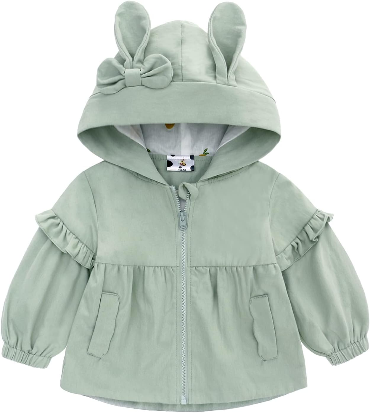 Detalle de famuka Baby Girls Hooded Jacket