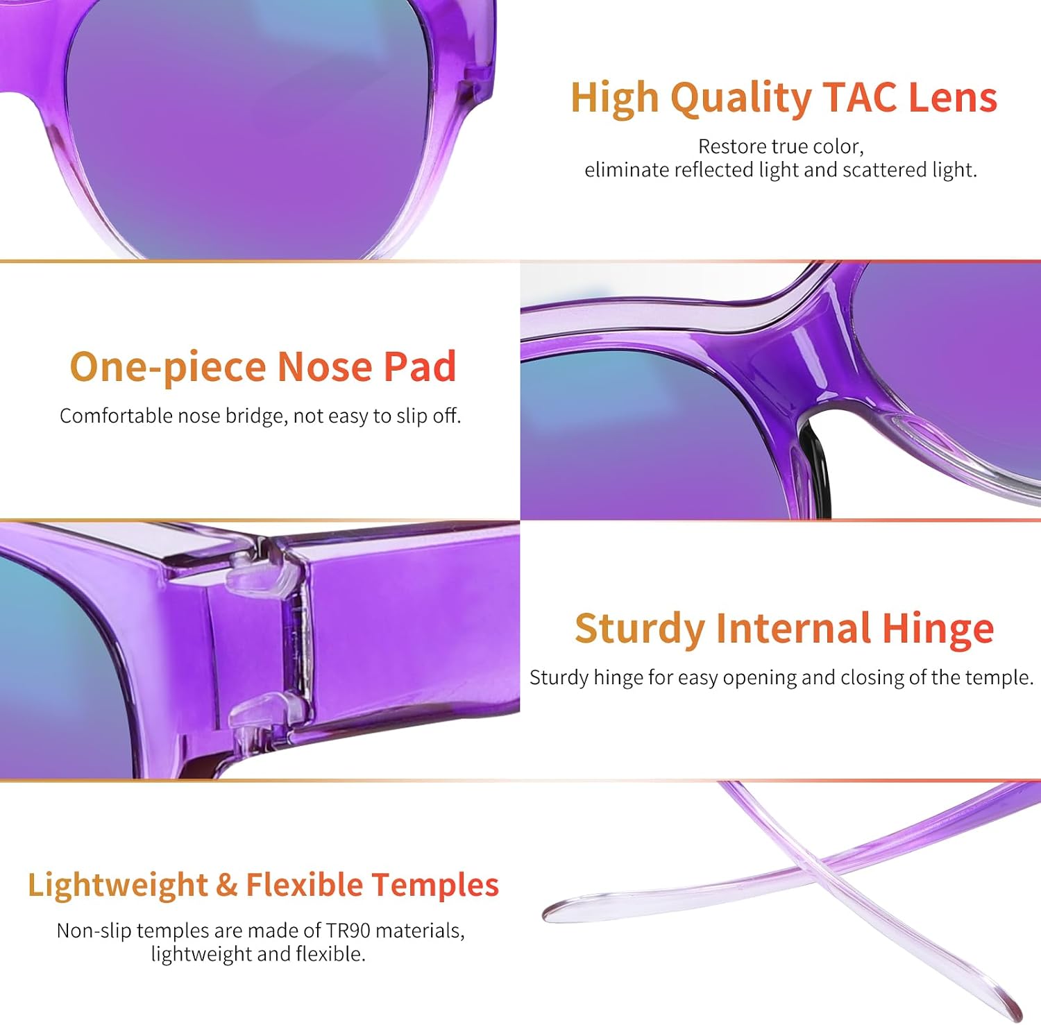 Thumbnail 3 de GEGURI Fit-Over Sunglasses with Polarized Lenses