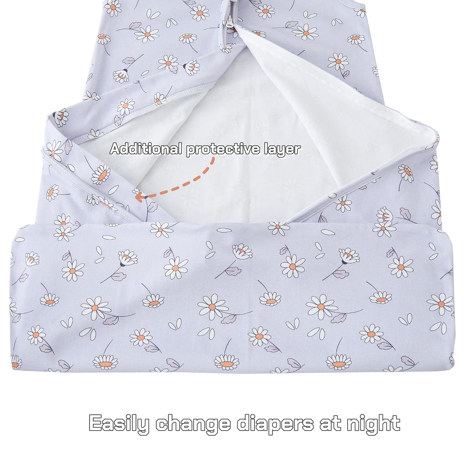 Detalle 2 de Chilsuessy Baby Schlafsack 1,5 TOG im 2er-Pack aus 100% Baumwolle (Ganzjahres-/Übergangssack) – 78 cm, 6–12 Monate