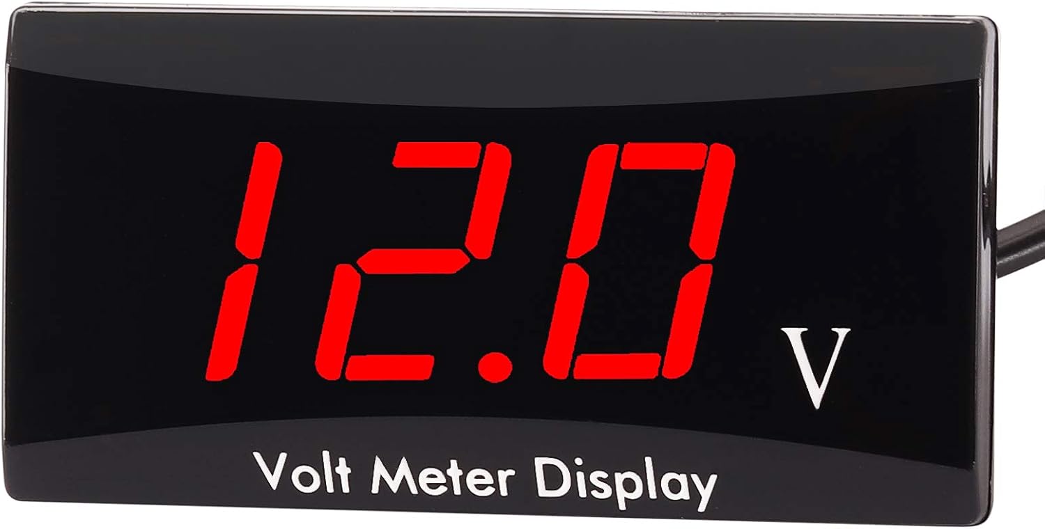 Thumbnail 6 de Kinstecks 12V Motorcycle Voltmeter with LED Display – DC Battery Voltage Monitor