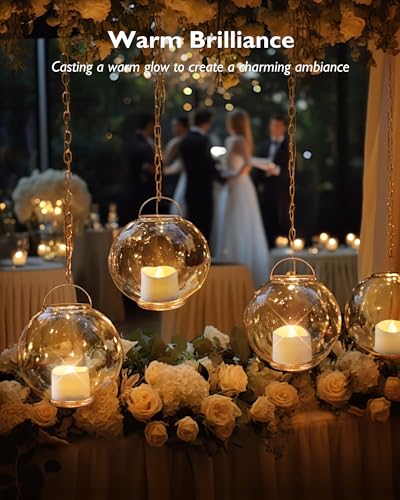 Thumbnail 1 de Homemory 24Pcs Flickering Flameless LED Tea Lights