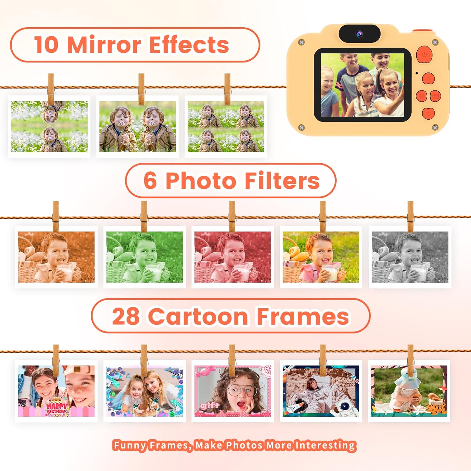 Detalle de GlobalCrown Camara Fotos Infantil 12MP