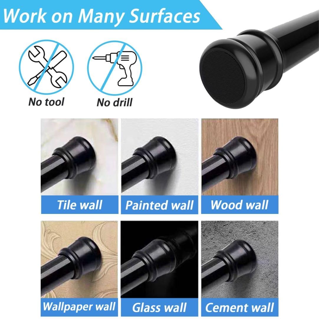 Thumbnail 4 de Extendable Curtain Pole 83–190cm White