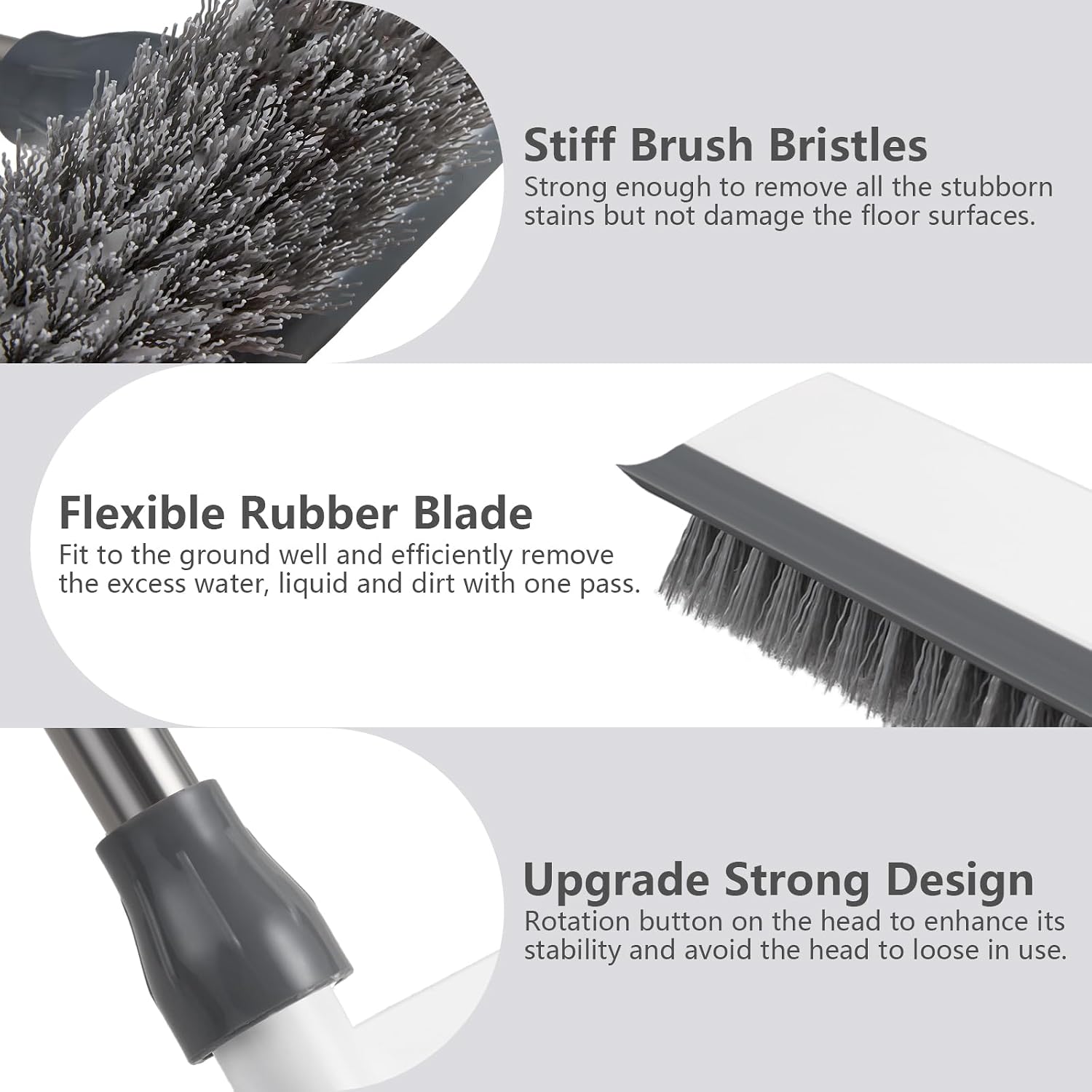 Thumbnail 2 de Mitclear Floor Scrubbing Brush with Squeegee