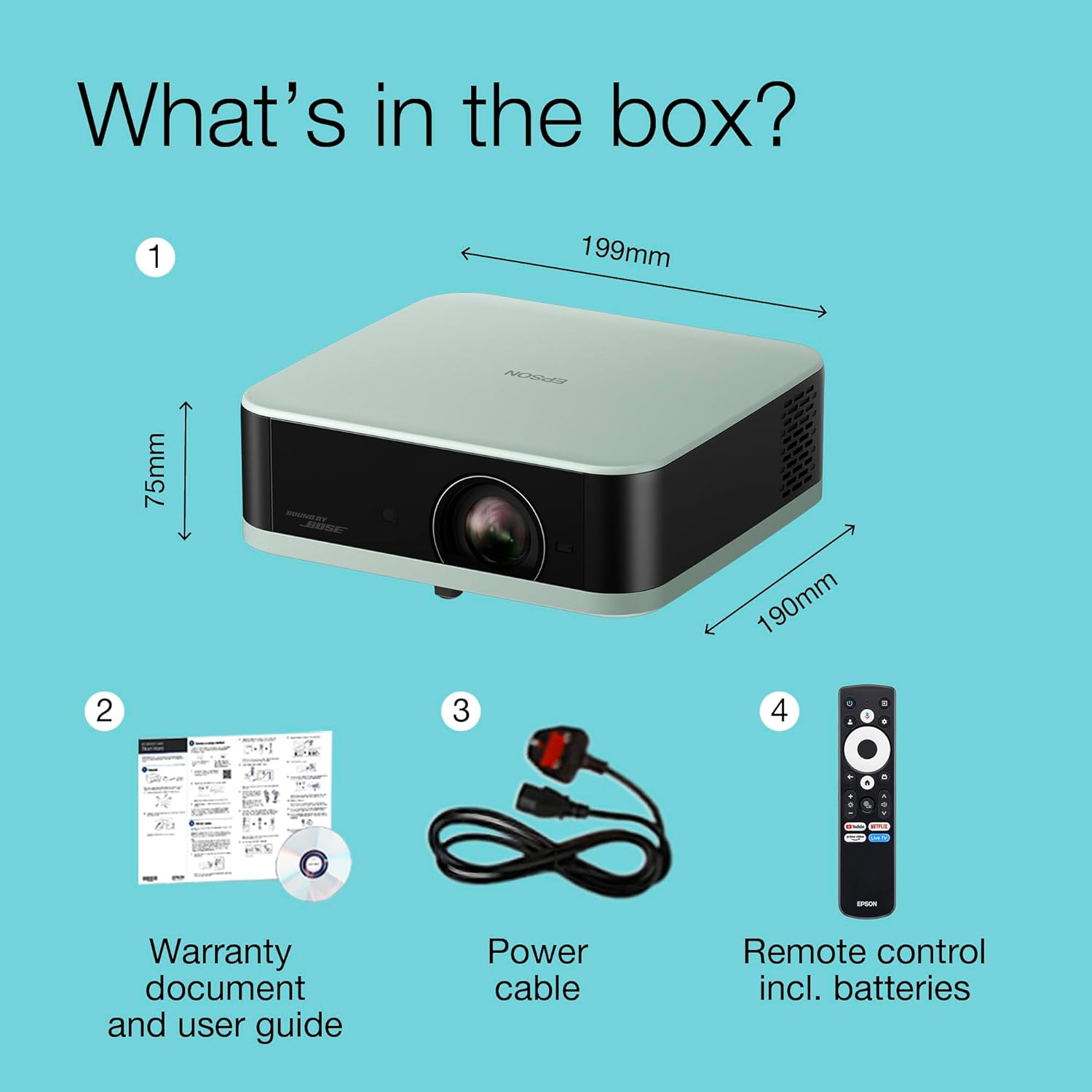 Thumbnail 2 de Epson Lifestudio Pop EF-61G portable projector