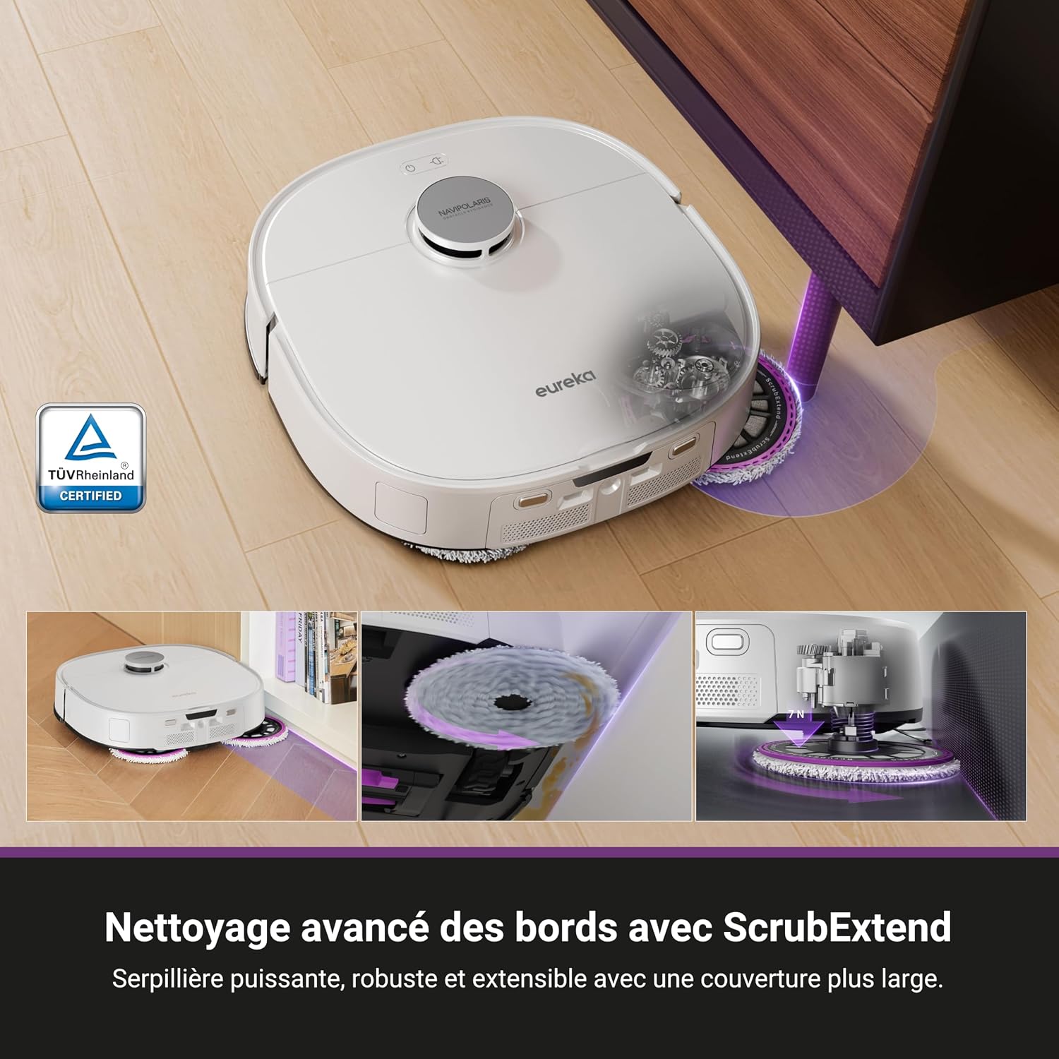 Detalle 2 de EUREKA J15 robot aspirateur 19 000 Pa 🤖