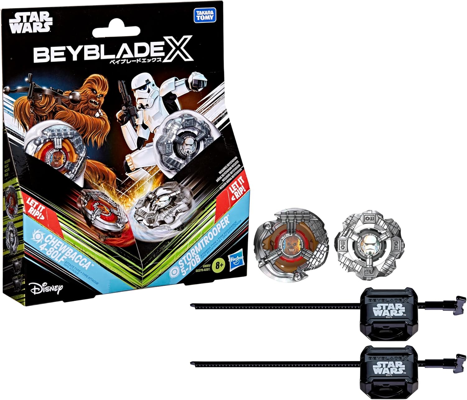 Chewbacca 4-80LF Beyblade X vs Stormtrooper 5-70B